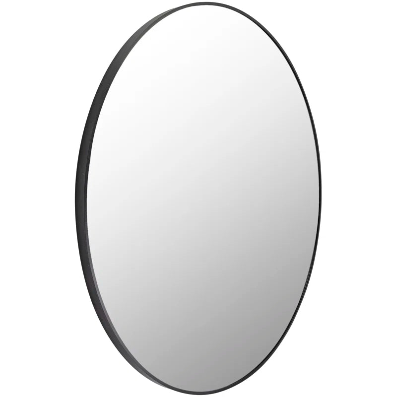 Miroir à cadre noir opale 35"