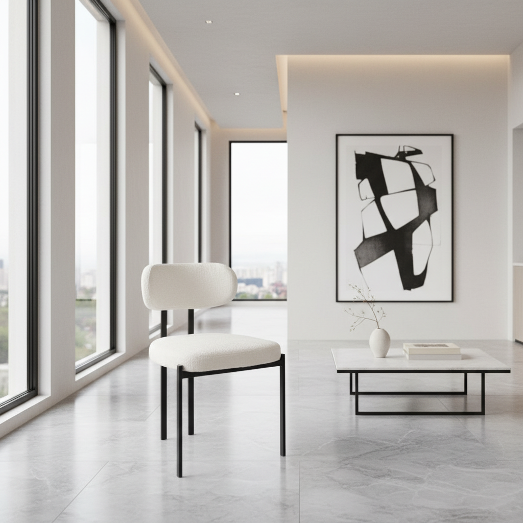 Otis Dining Chair GY-DC-8557 GF04-2 cream fabric