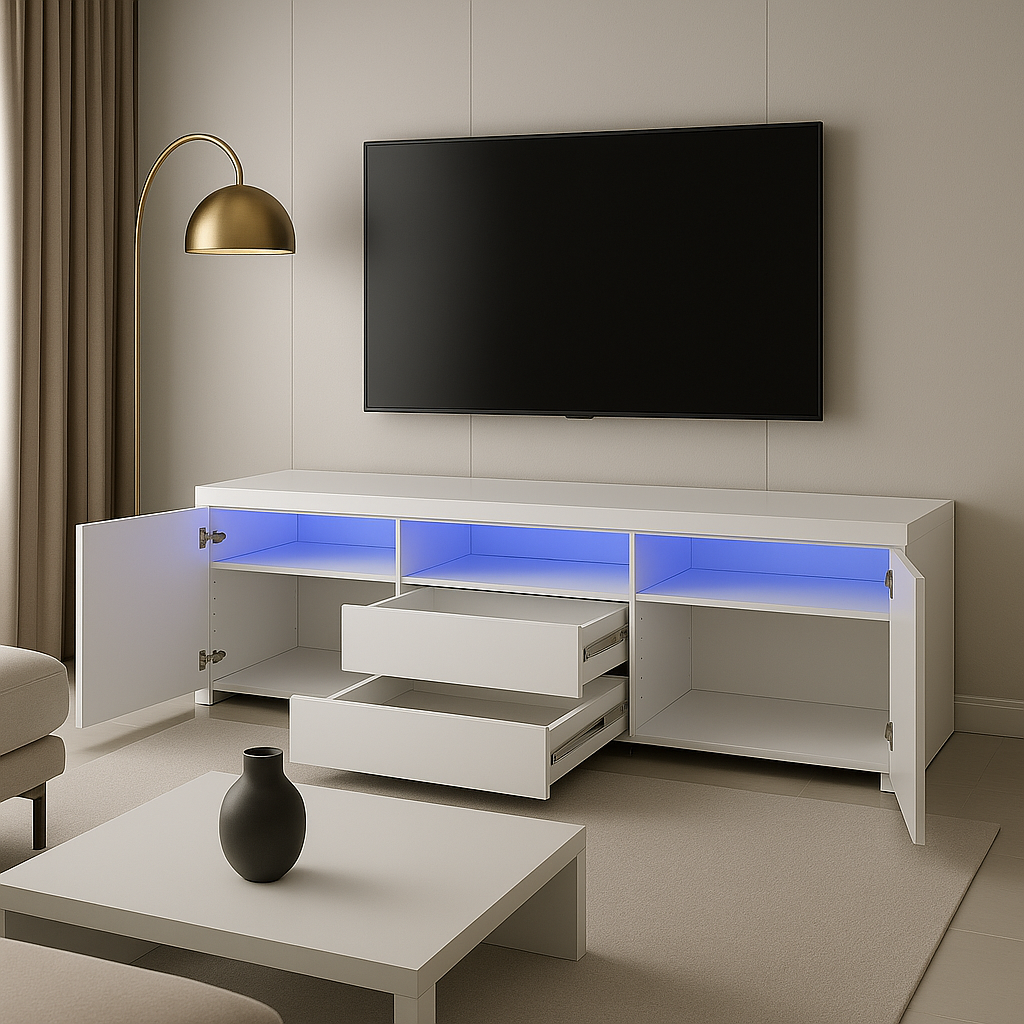 NOVY WHITE TV STAND