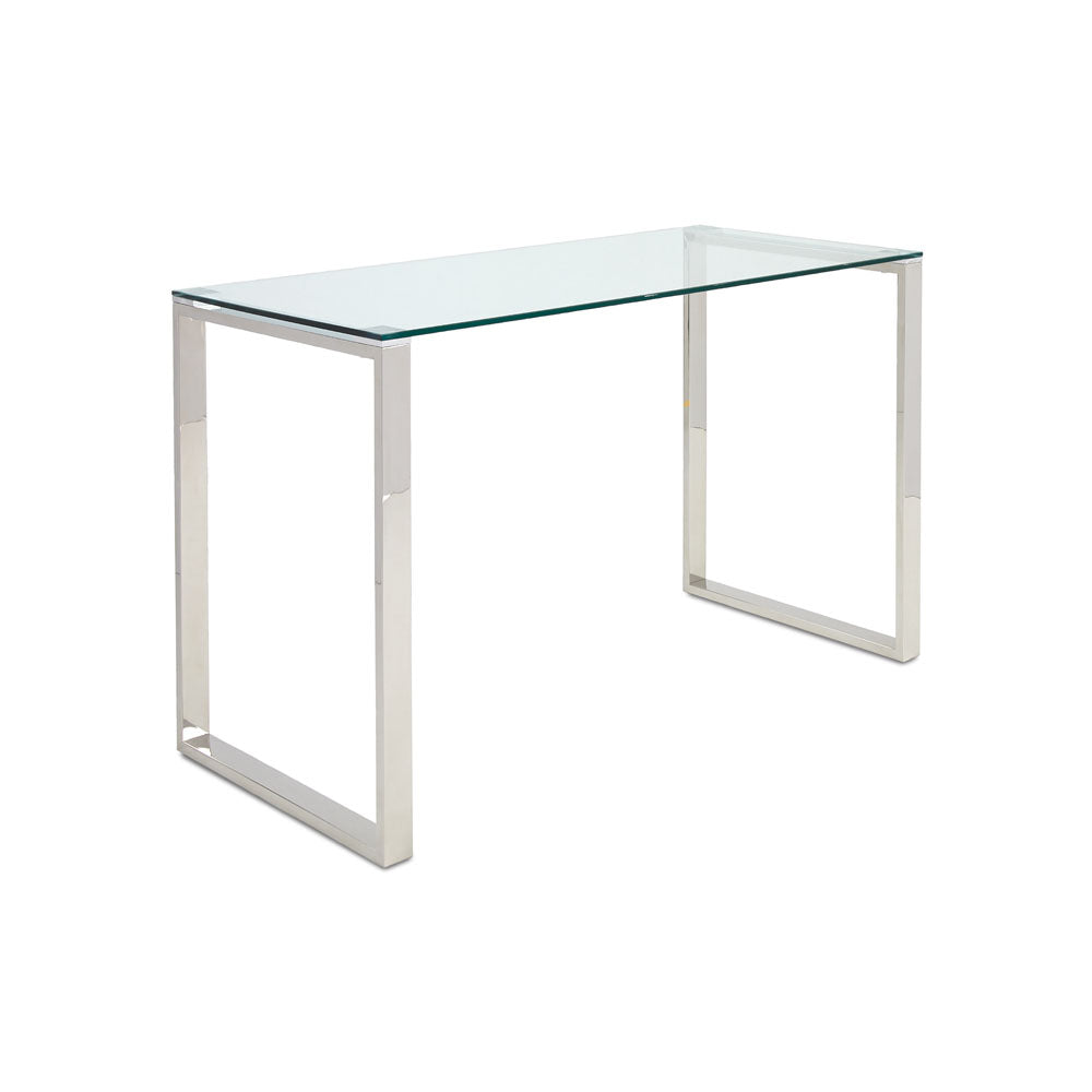 DAVID B Glass Desk