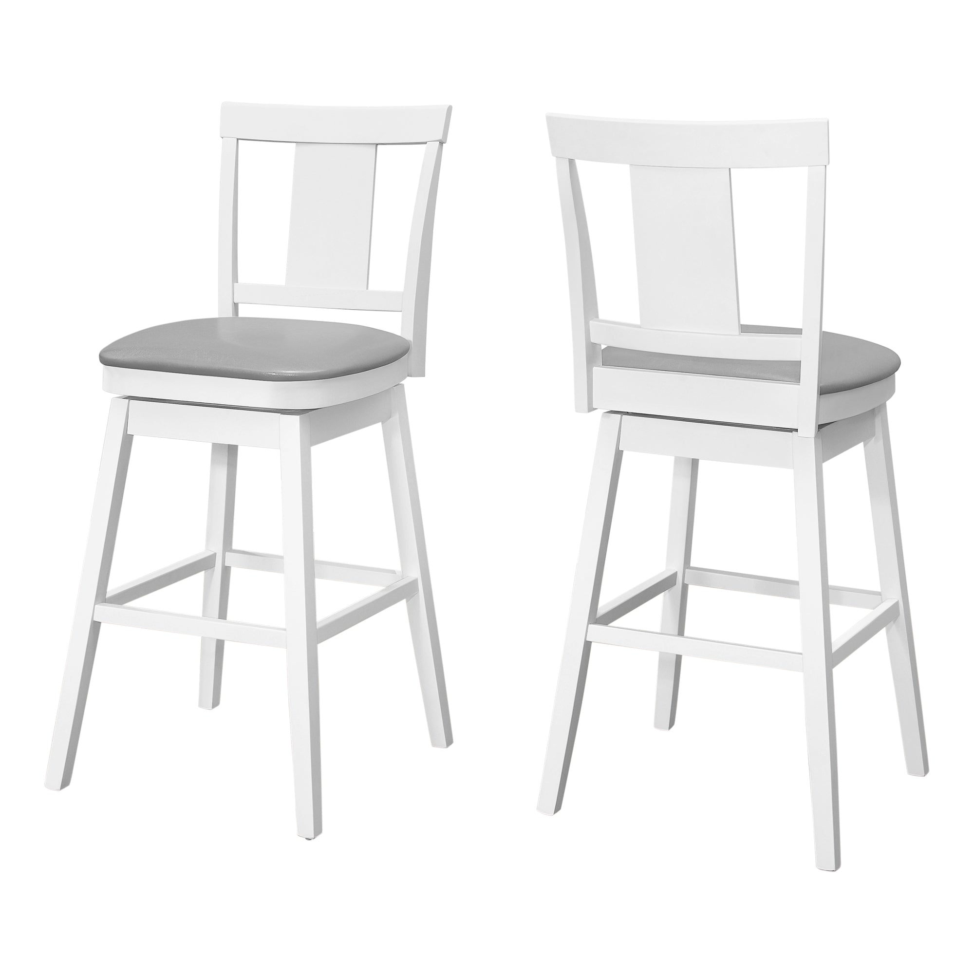 TABOURET DE BAR - 2 PIÈCES / 44"H / ESPRESSO / HAUTEUR DE BAR PIVOTANTE
