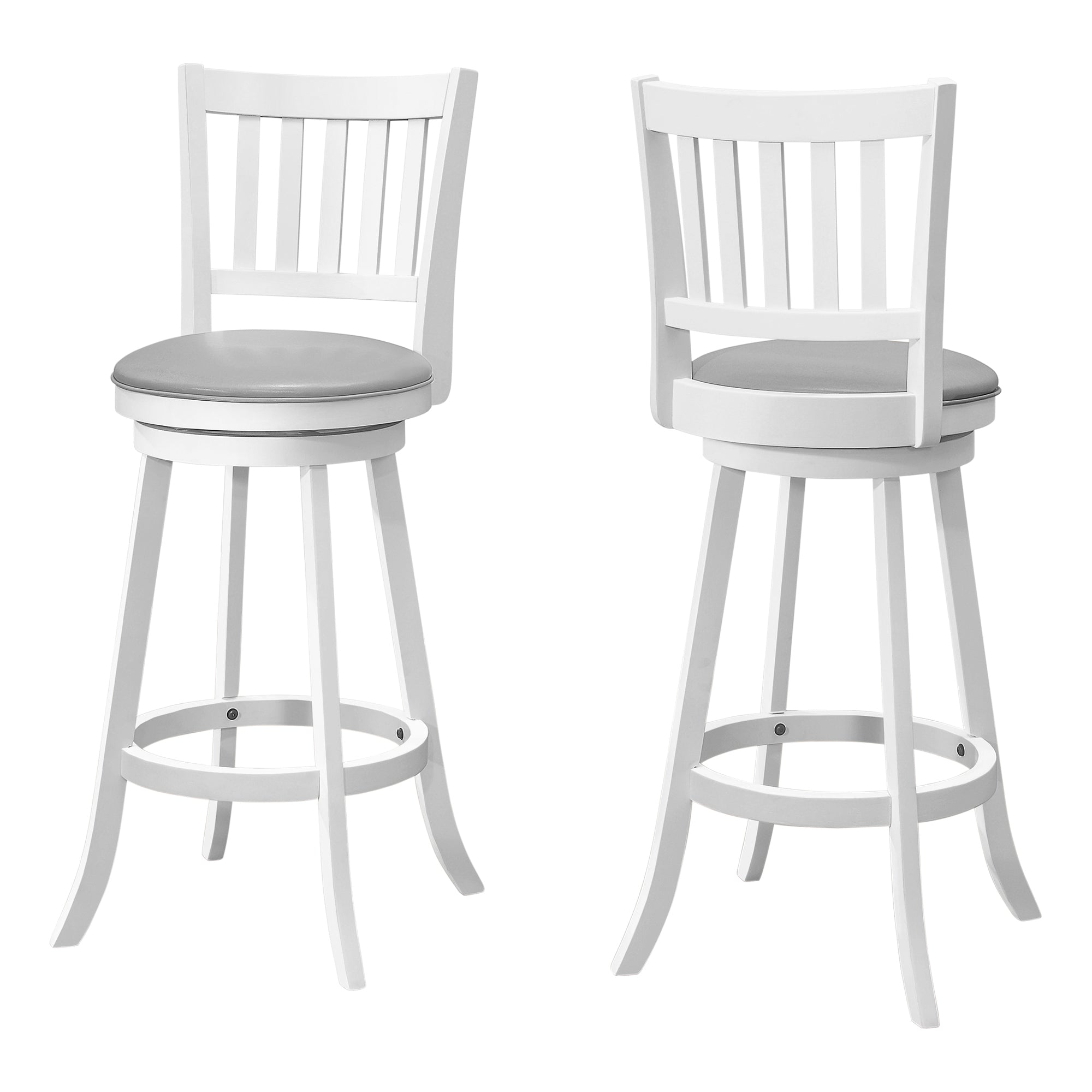 TABOURET DE BAR - 2 PIÈCES / 44"H / ESPRESSO / HAUTEUR DE BAR PIVOTANTE