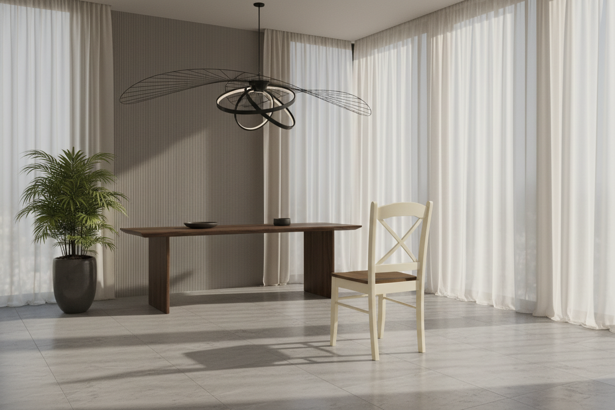 CHAISES DE SALLE À MANGER - 2 PIÈCES / 36"H BLANC