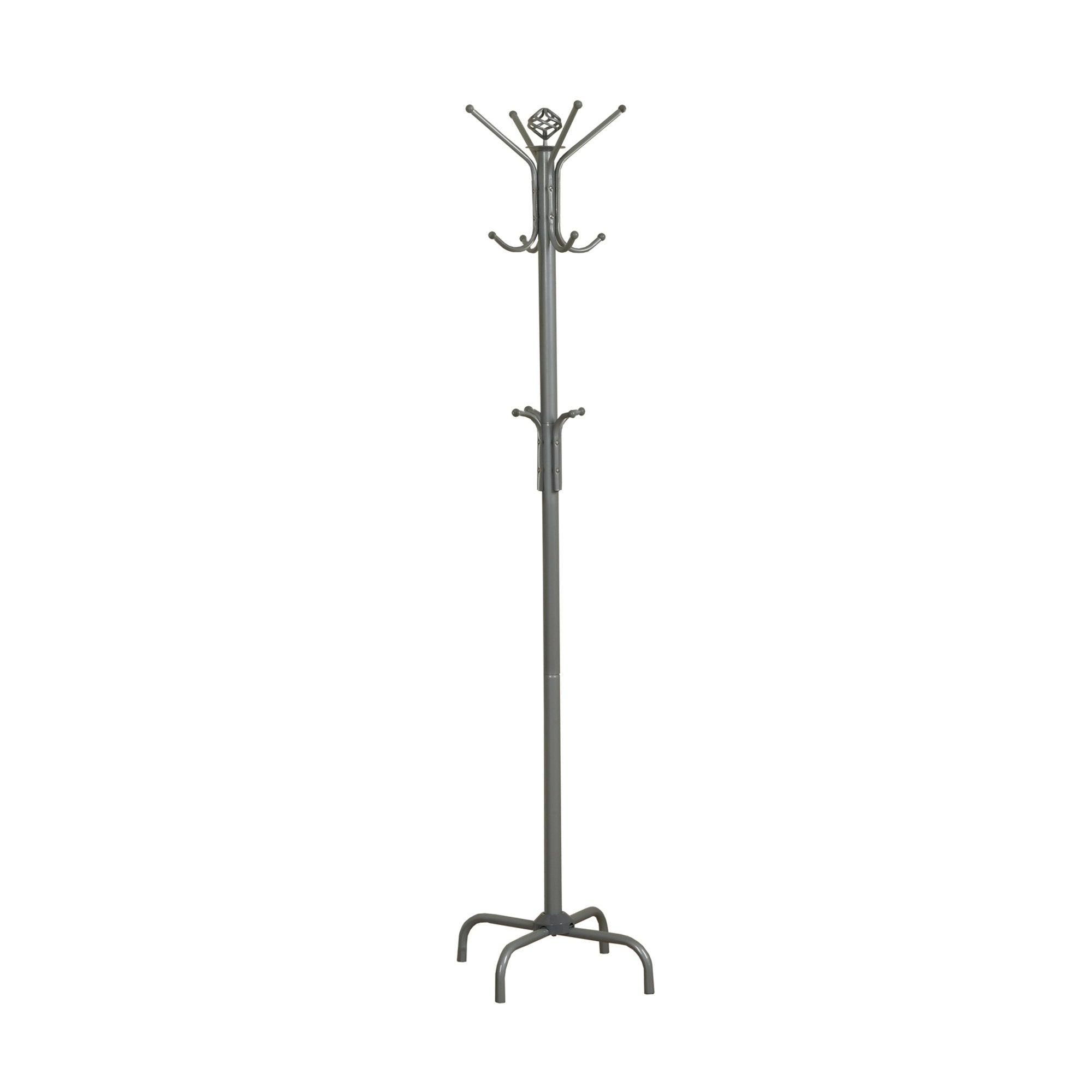 COAT RACK - 70"H / WHITE METAL