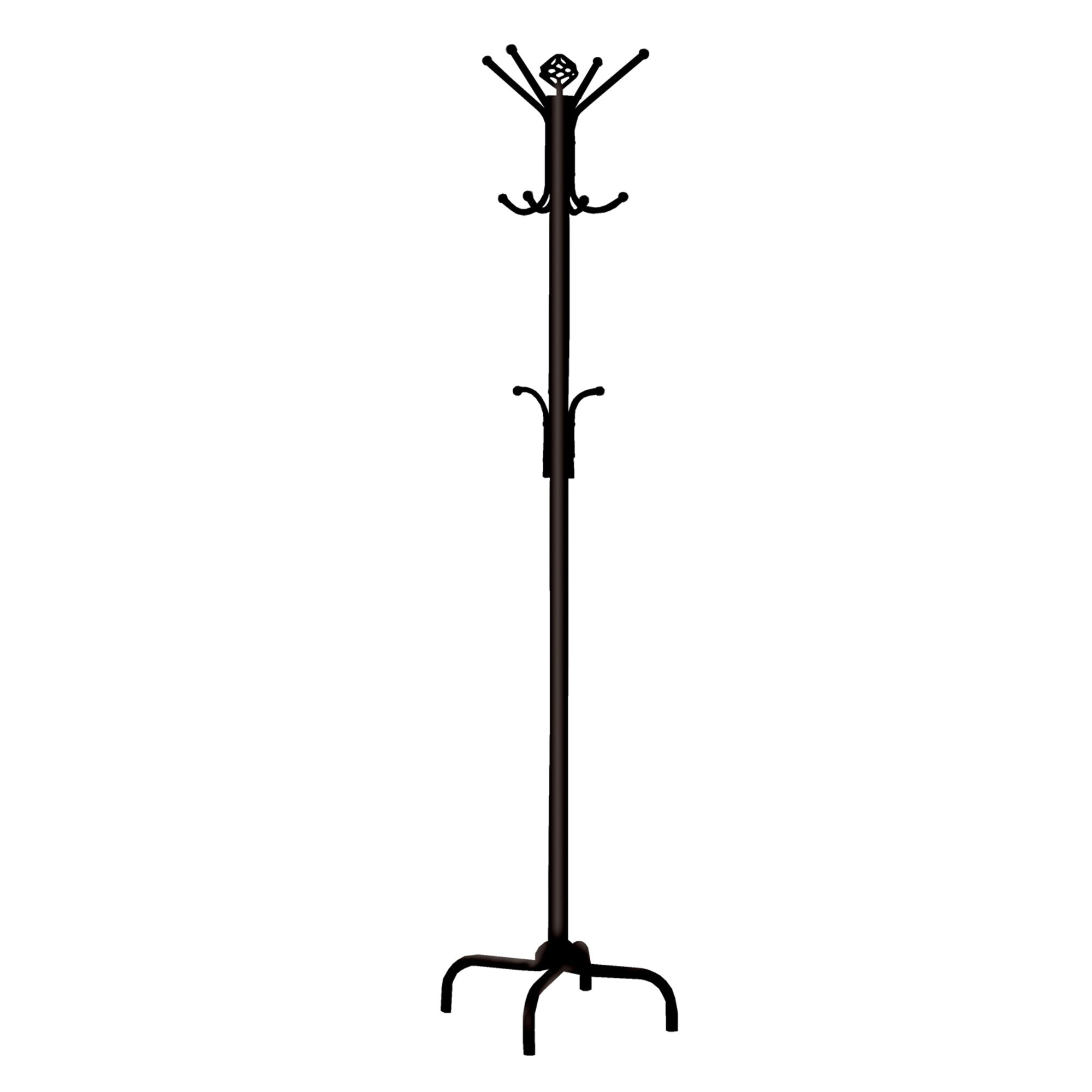 COAT RACK - 70"H / WHITE METAL