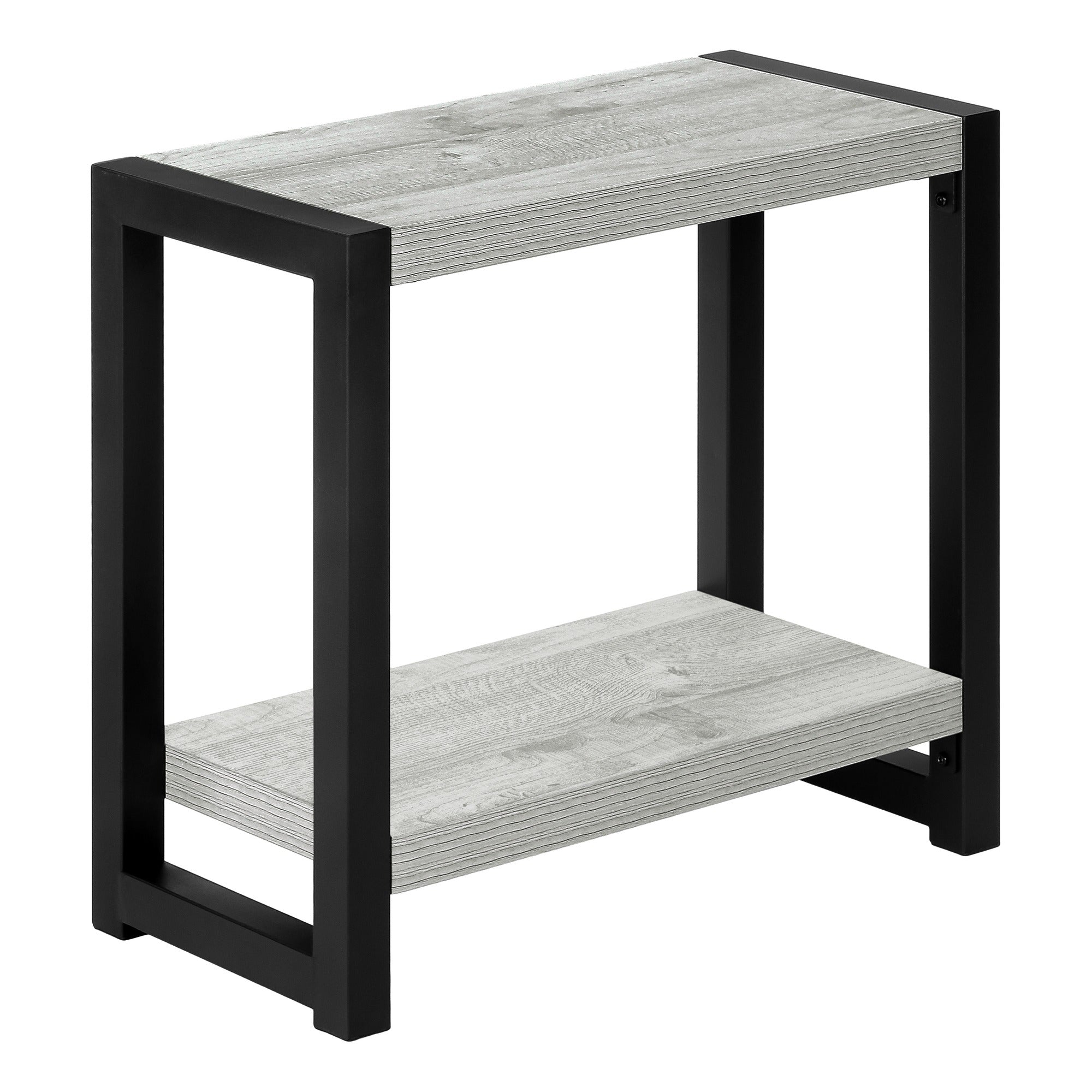 ACCENT TABLE - 22"H / BLACK / BLACK METAL