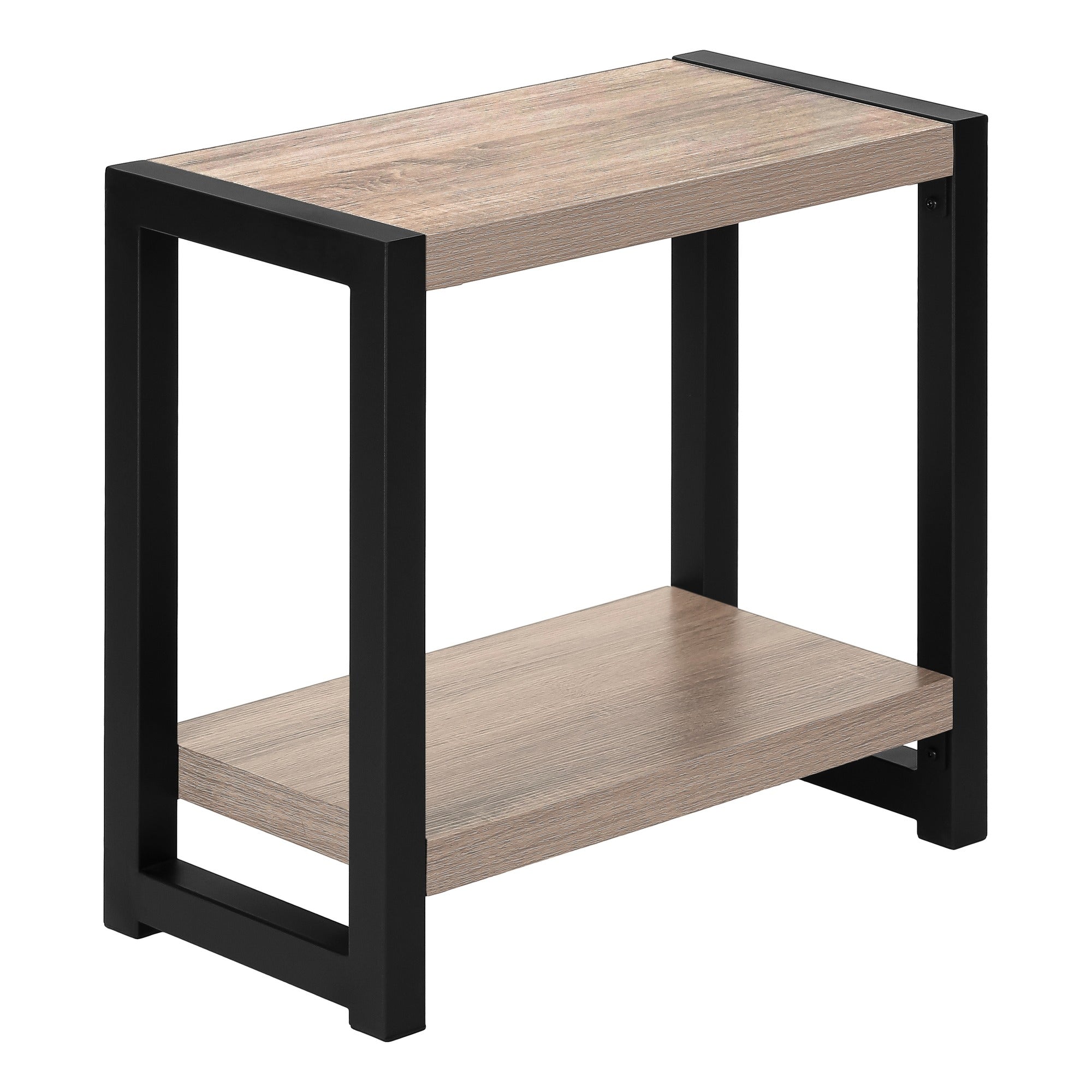 ACCENT TABLE - 22"H / BLACK / BLACK METAL