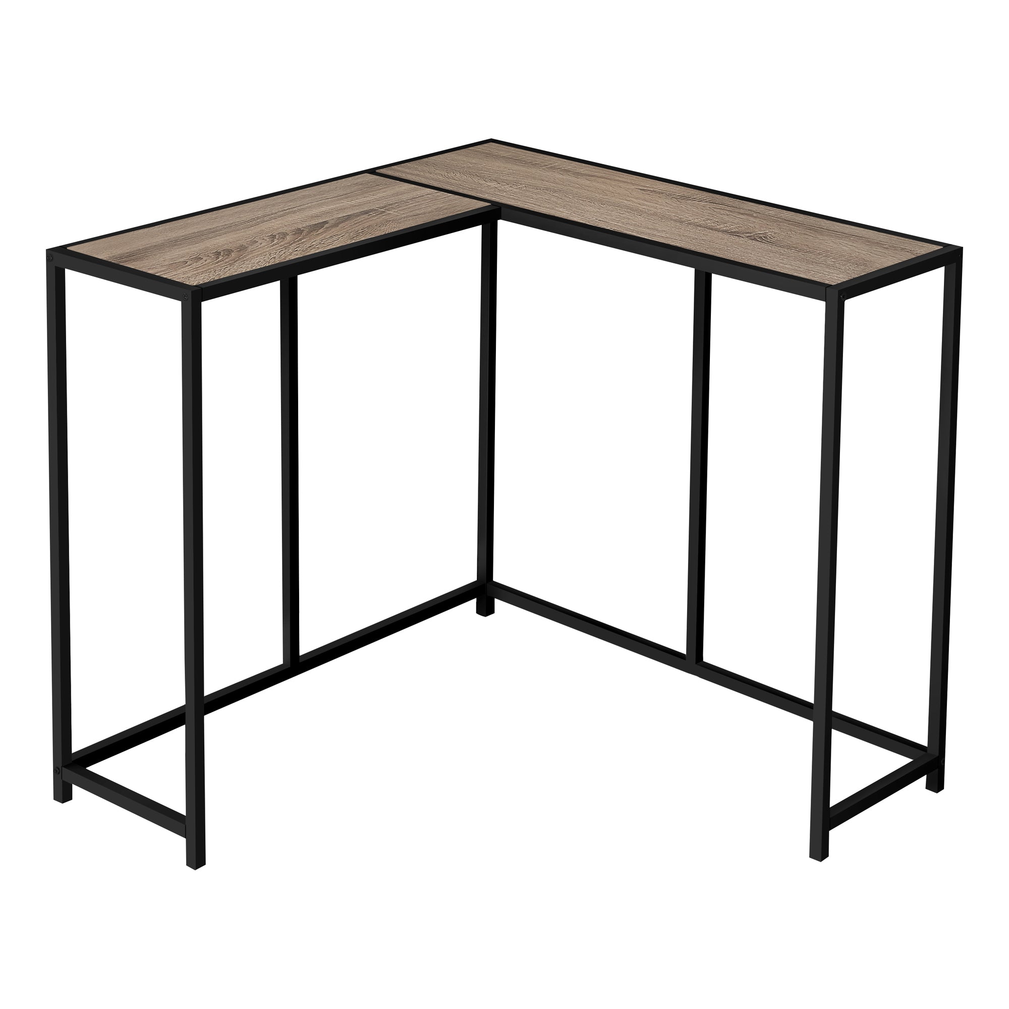 TABLE D'APPOINT - 36"L / NOIR / CONSOLE D'ANGLE NOIRE