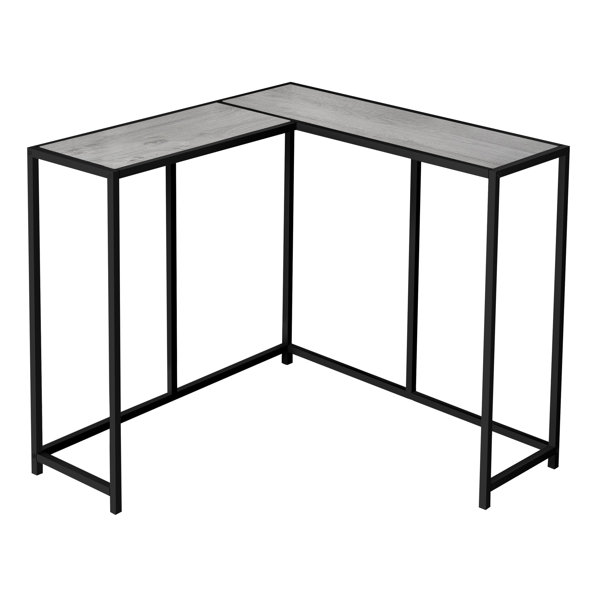 TABLE D'APPOINT - 36"L / NOIR / CONSOLE D'ANGLE NOIRE