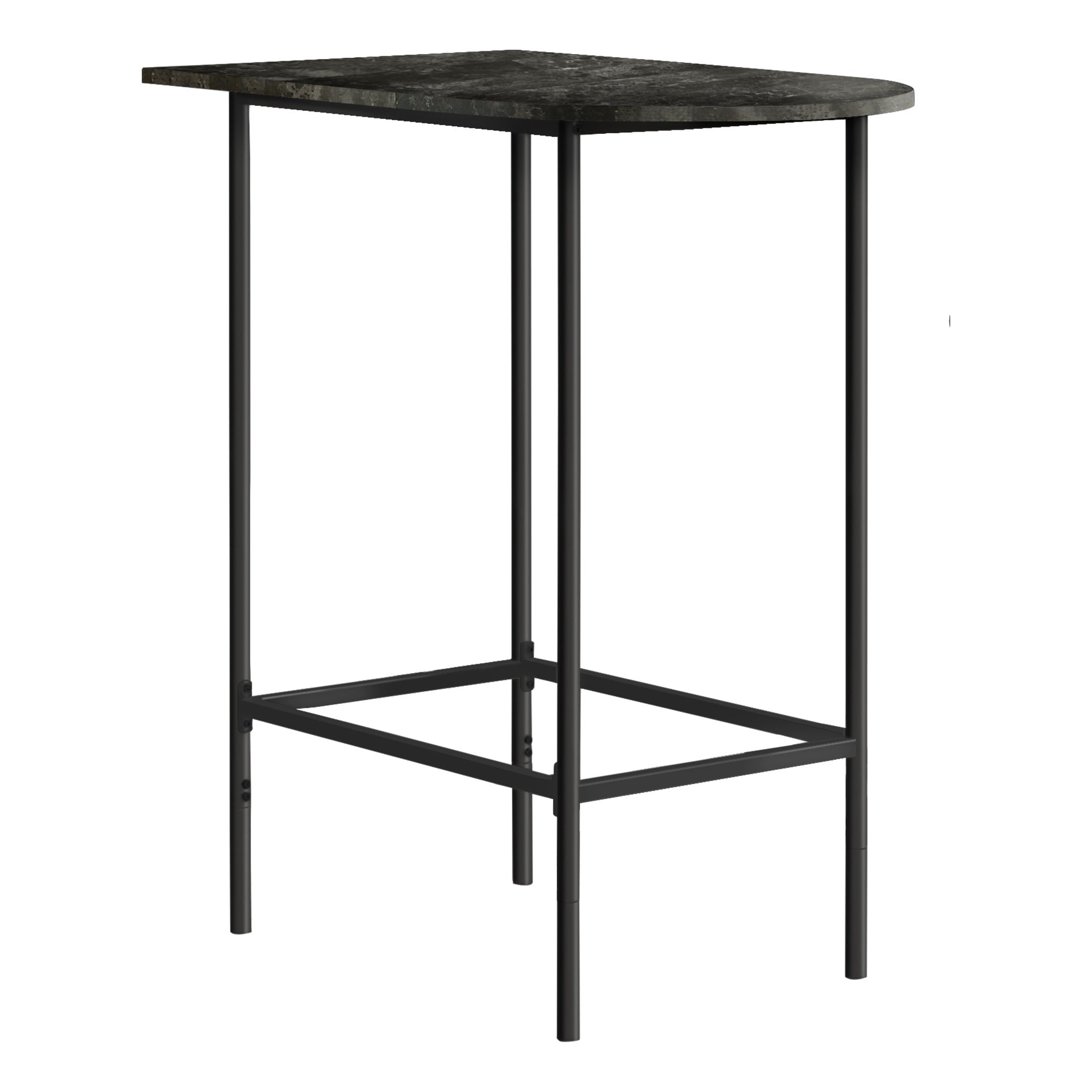 HOME BAR - 24"X 36" / ESPRESSO MARBLE / METAL