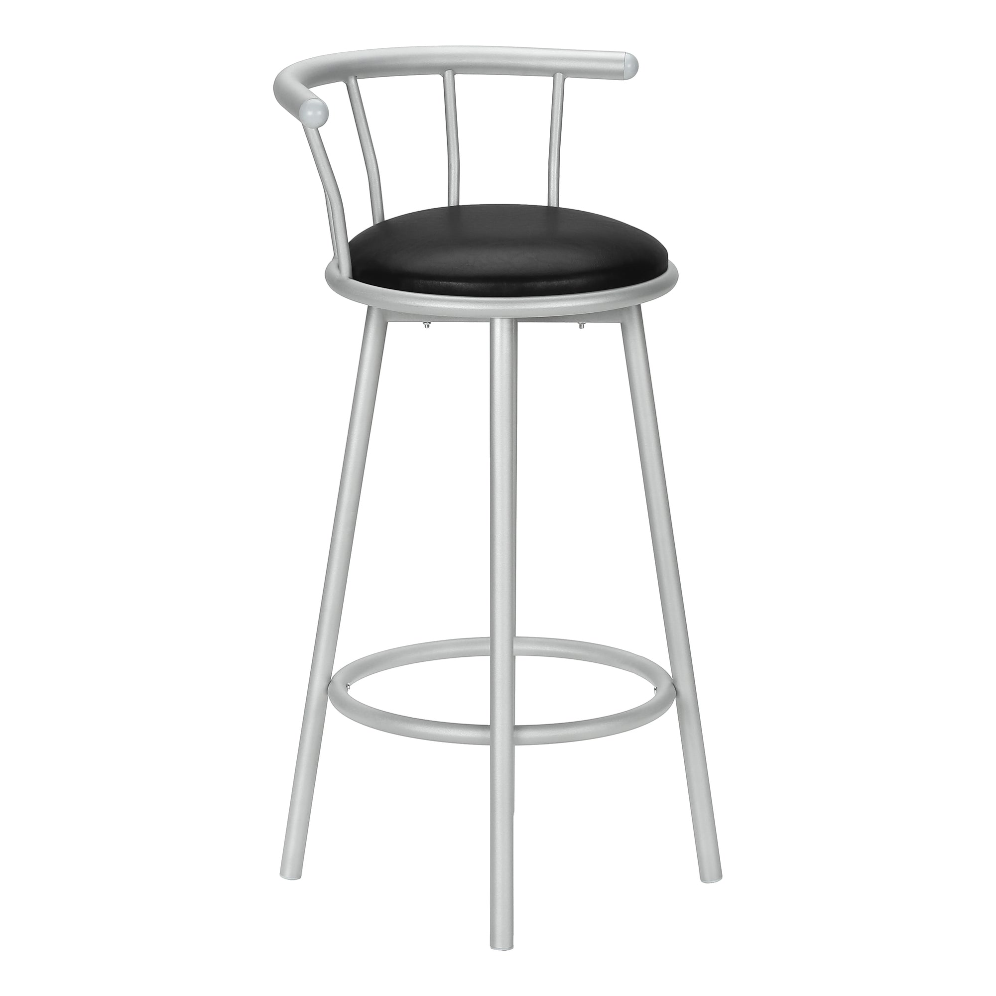 TABOURET DE BAR - 2 PIÈCES / 36"H / PIVOTANT / MÉTAL BLANC
