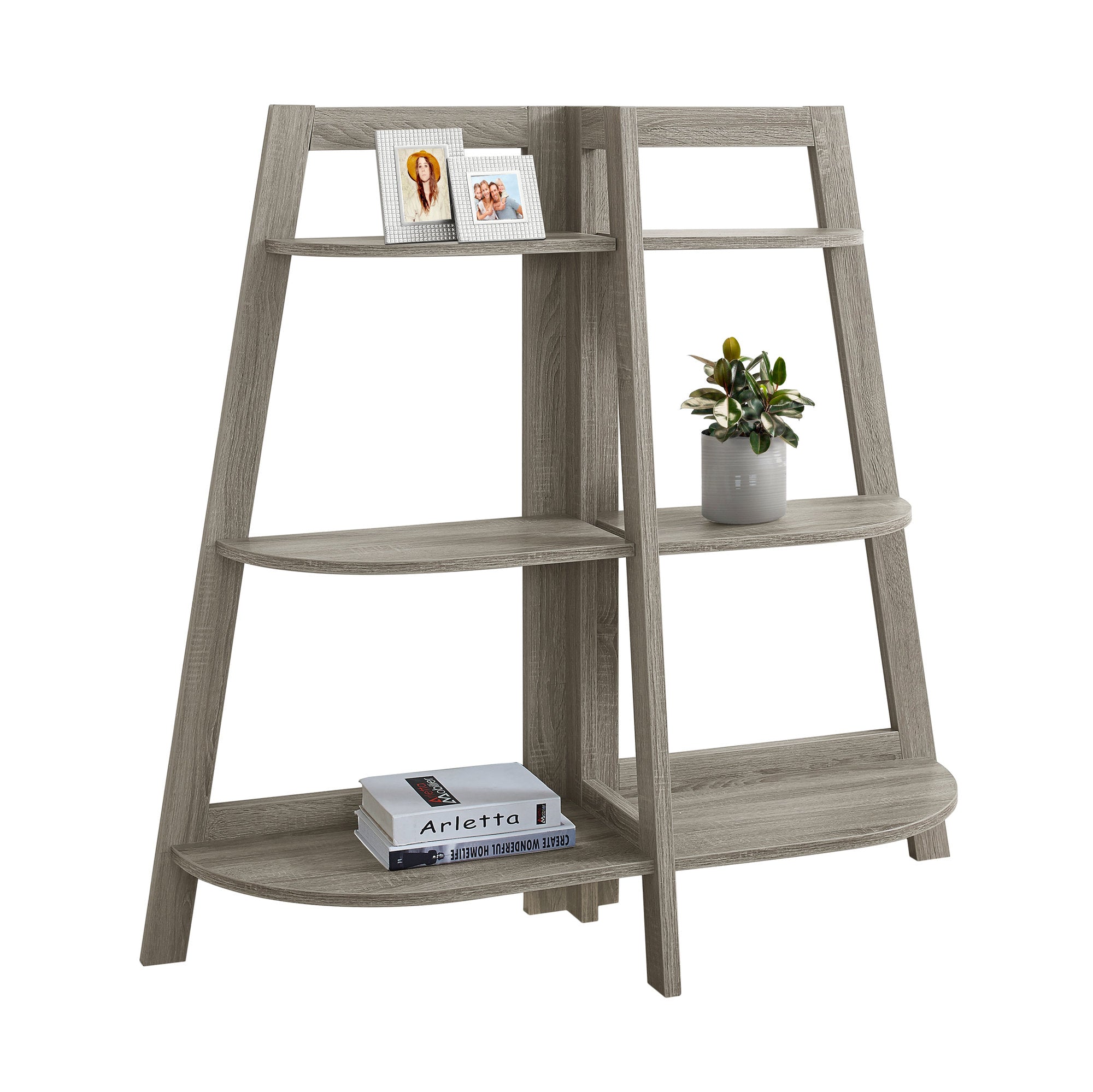 BOOKCASE - 48"H / ESPRESSO ACCENT ETAGERE