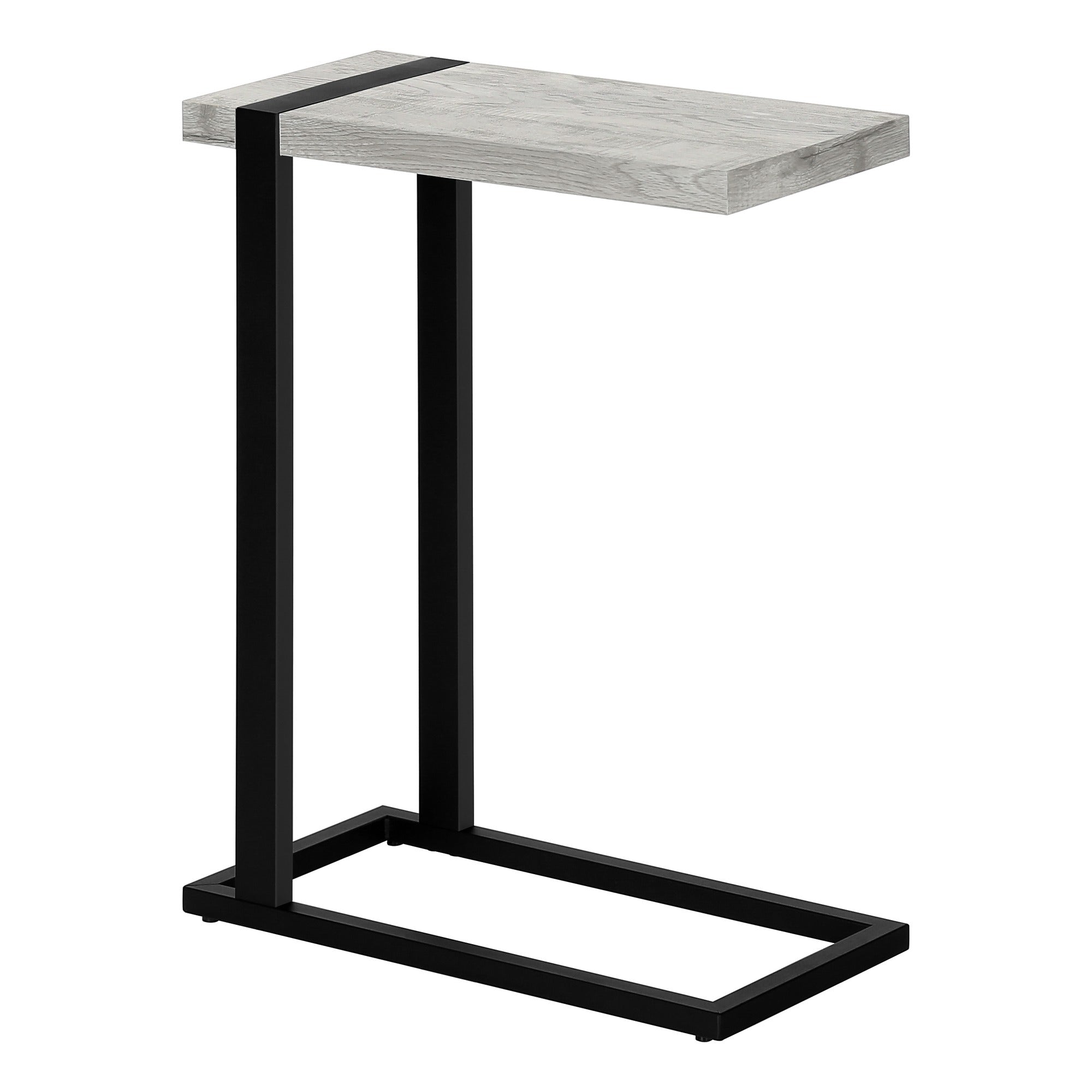 TABLE D'APPOINT - ASPECT BOIS RÉCUPÉRÉ MARRON / MÉTAL NOIR