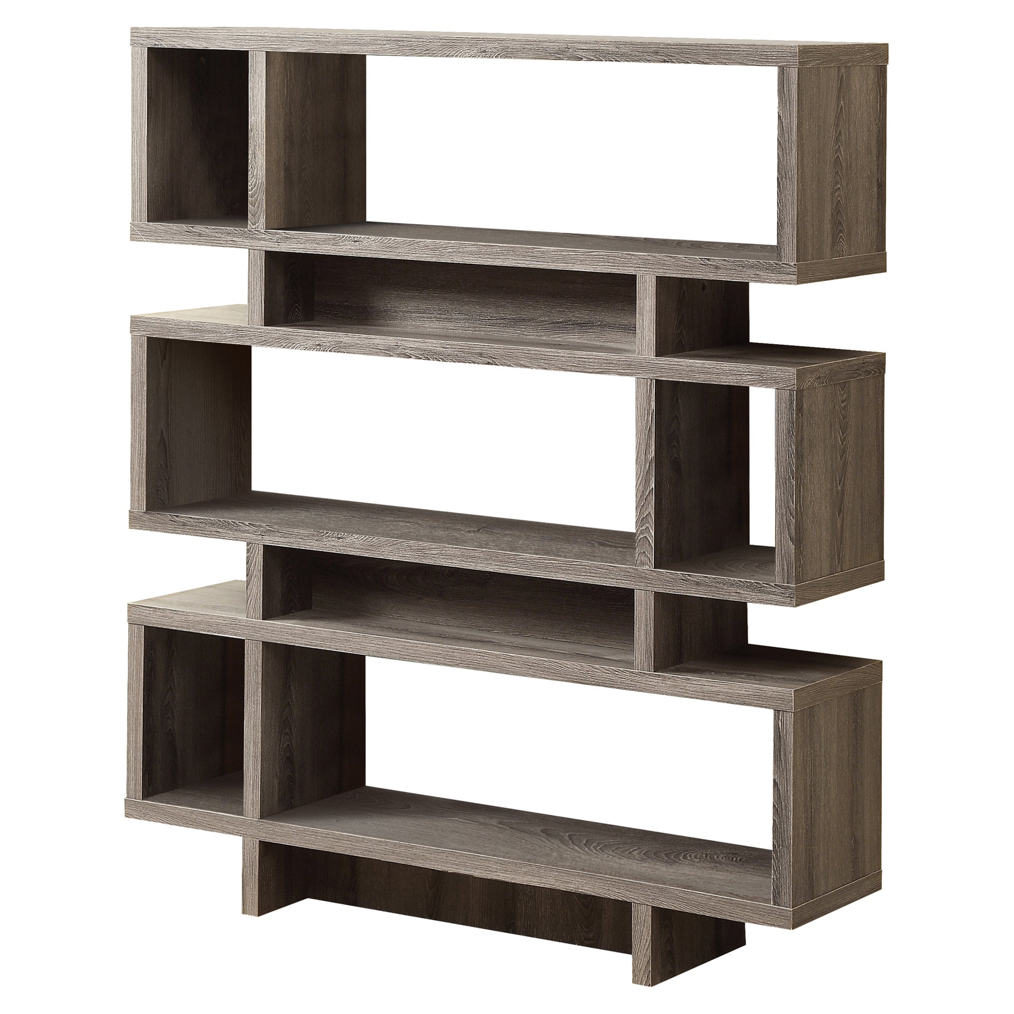 BOOKCASE - 55"H / WHITE MODERN STYLE