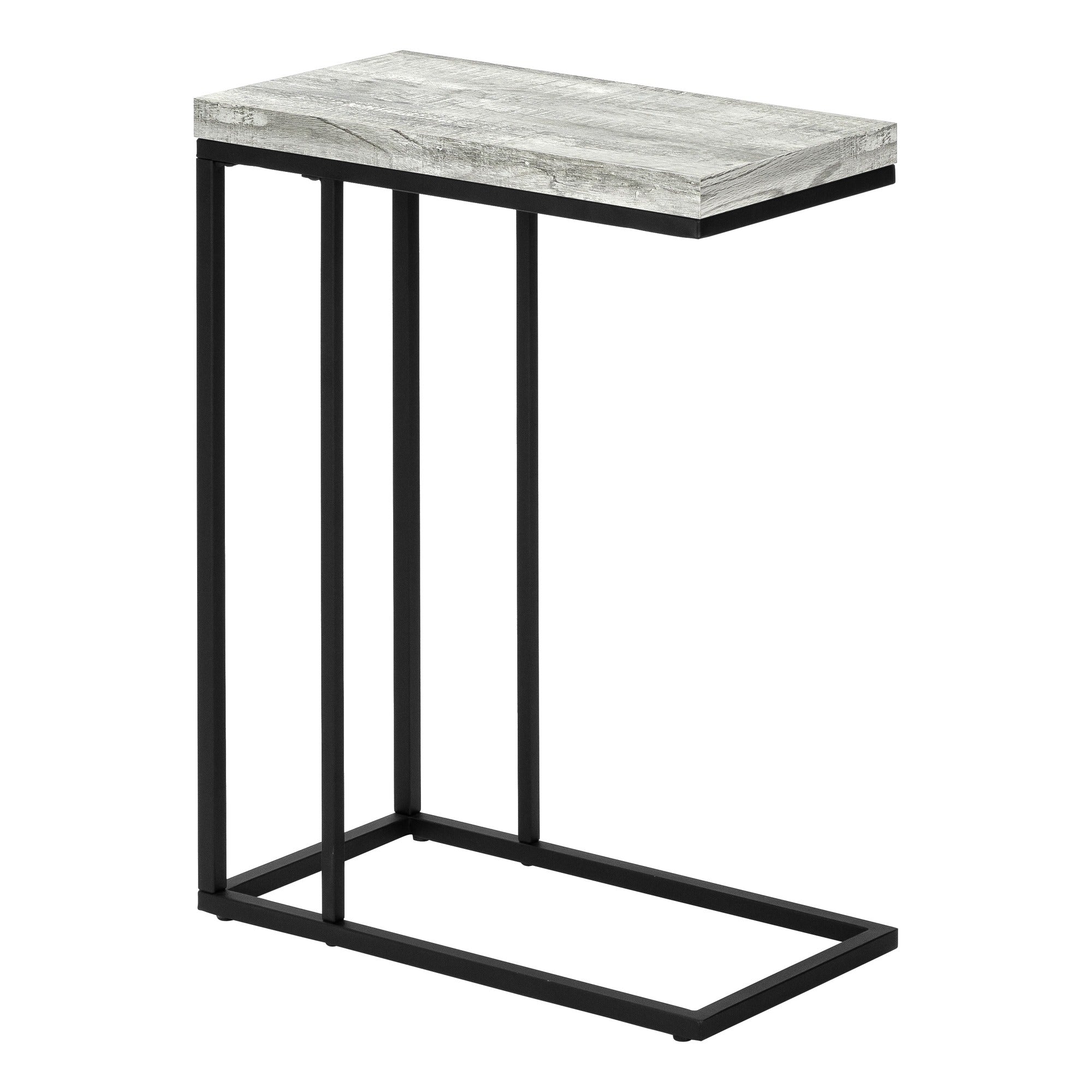 ACCENT TABLE - ESPRESSO WITH CHROME METAL