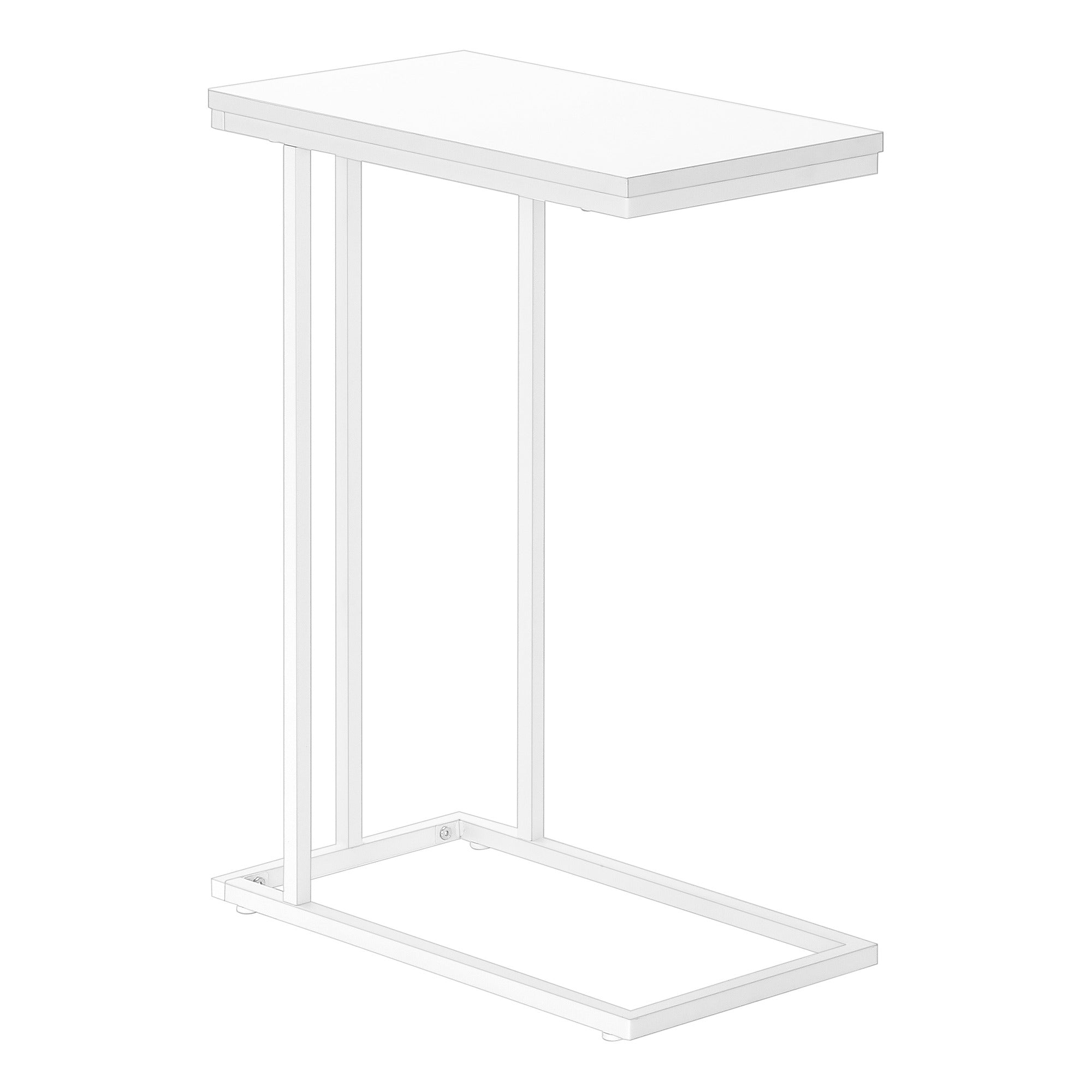 TABLE D'APPOINT - 25"H / NOIR / MÉTAL NOIR