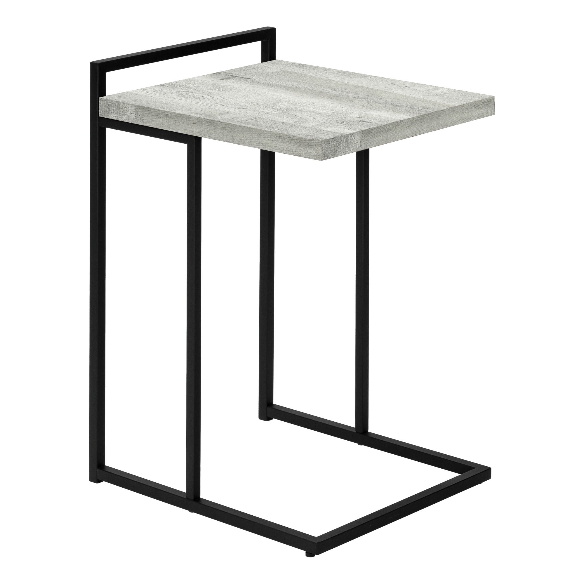 ACCENT TABLE - 25"H / BROWN RECLAIMED WOOD / BLACK METAL