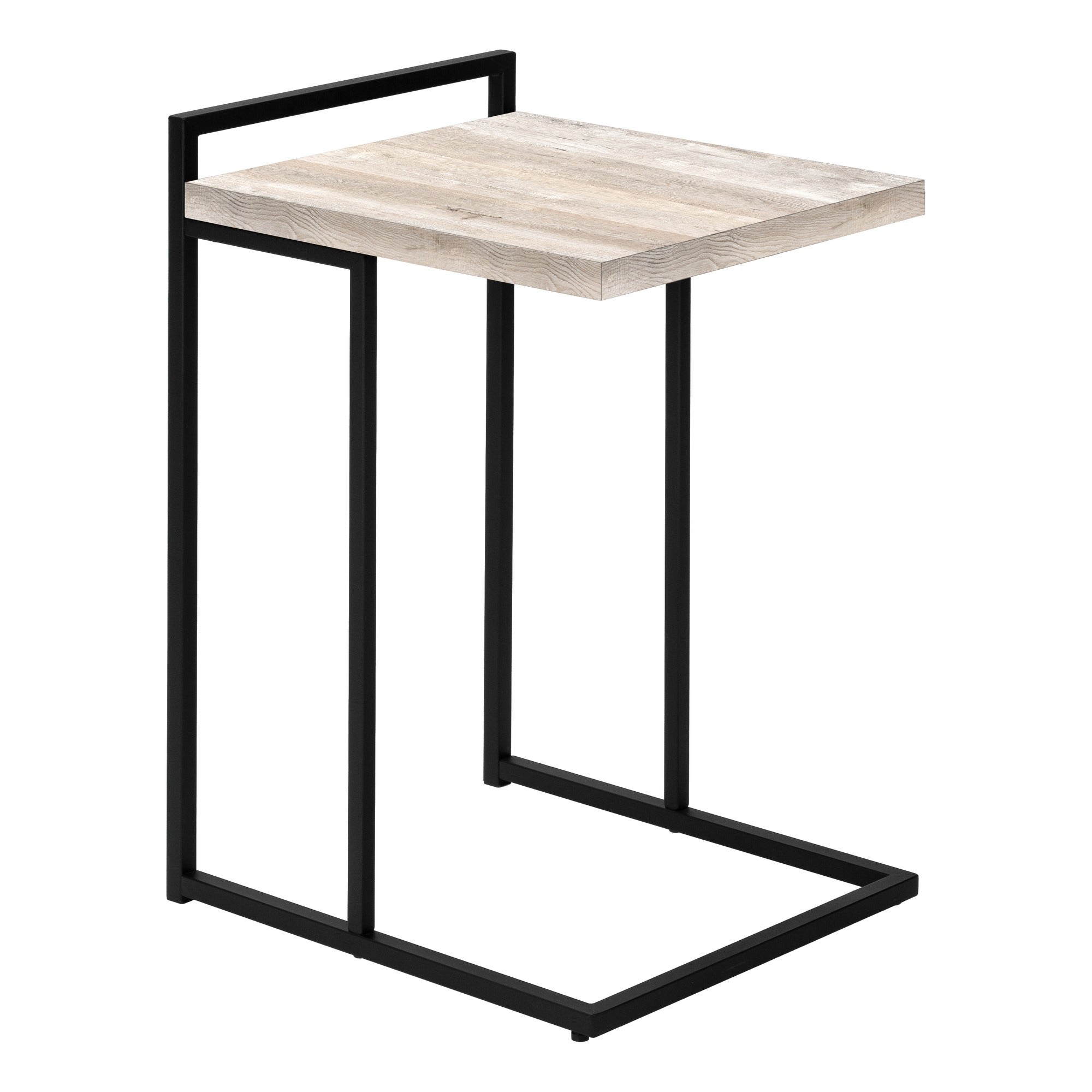 ACCENT TABLE - 25"H / BROWN RECLAIMED WOOD / BLACK METAL