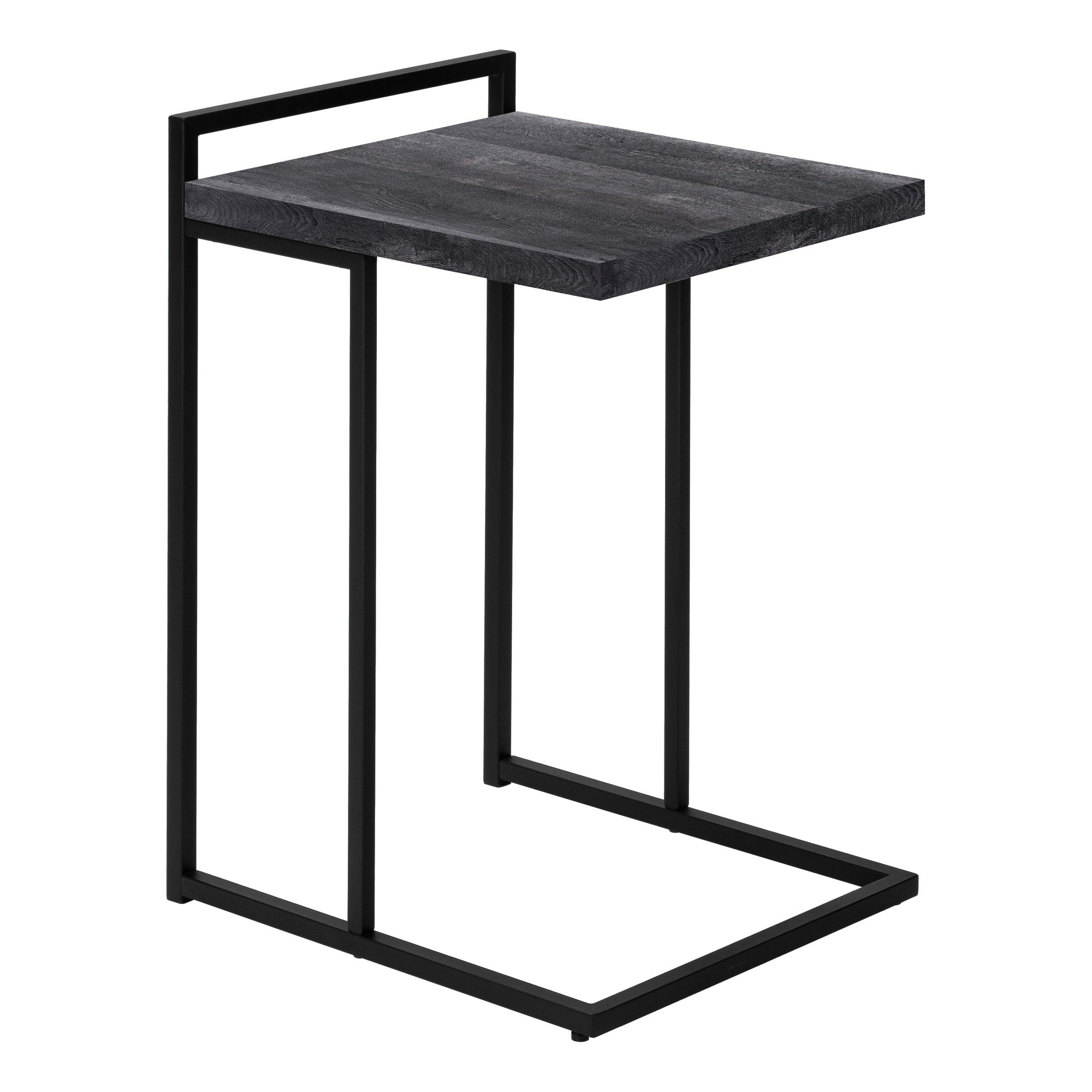 ACCENT TABLE - 25"H / BROWN RECLAIMED WOOD / BLACK METAL