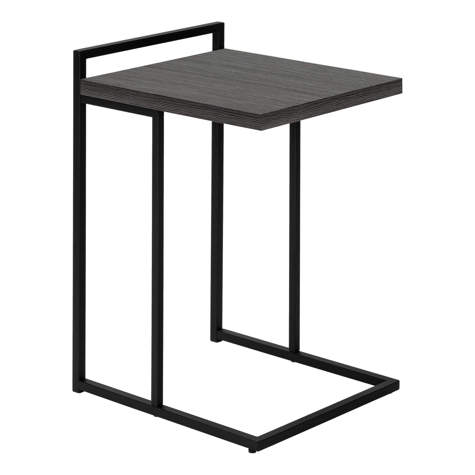 ACCENT TABLE - 25"H / BROWN RECLAIMED WOOD / BLACK METAL