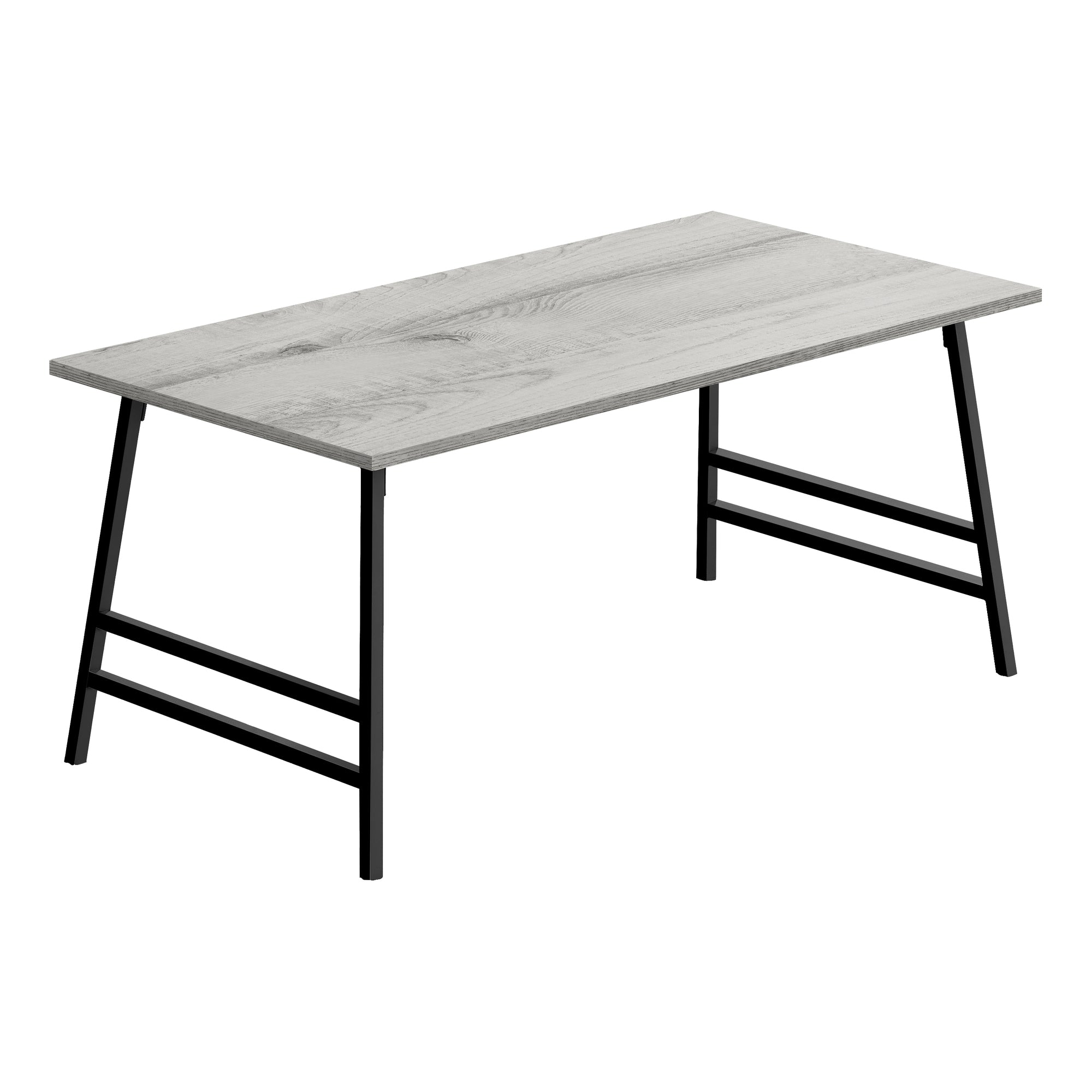 TABLE BASSE - 40"L / TAUPE FONCÉ / MÉTAL NOIR