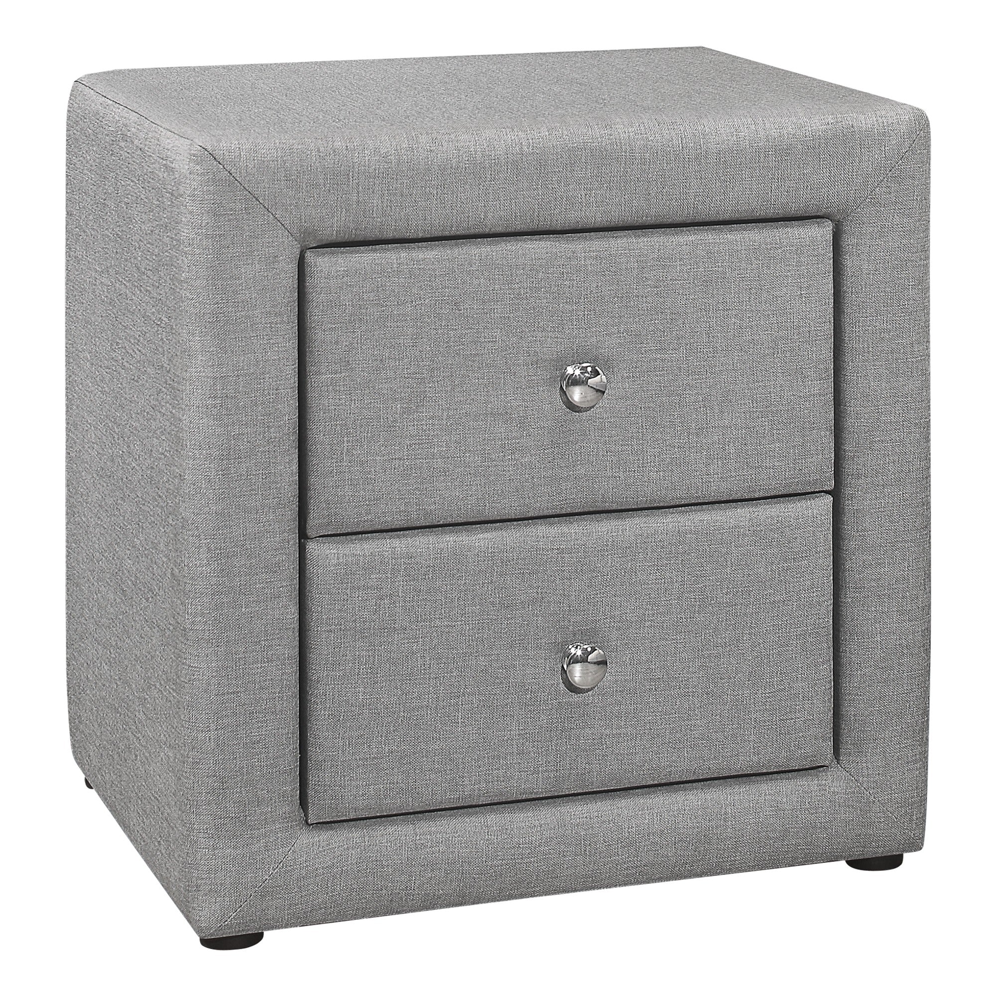 TABLE DE NUIT - 21"H / SIMILI CUIR MARRON