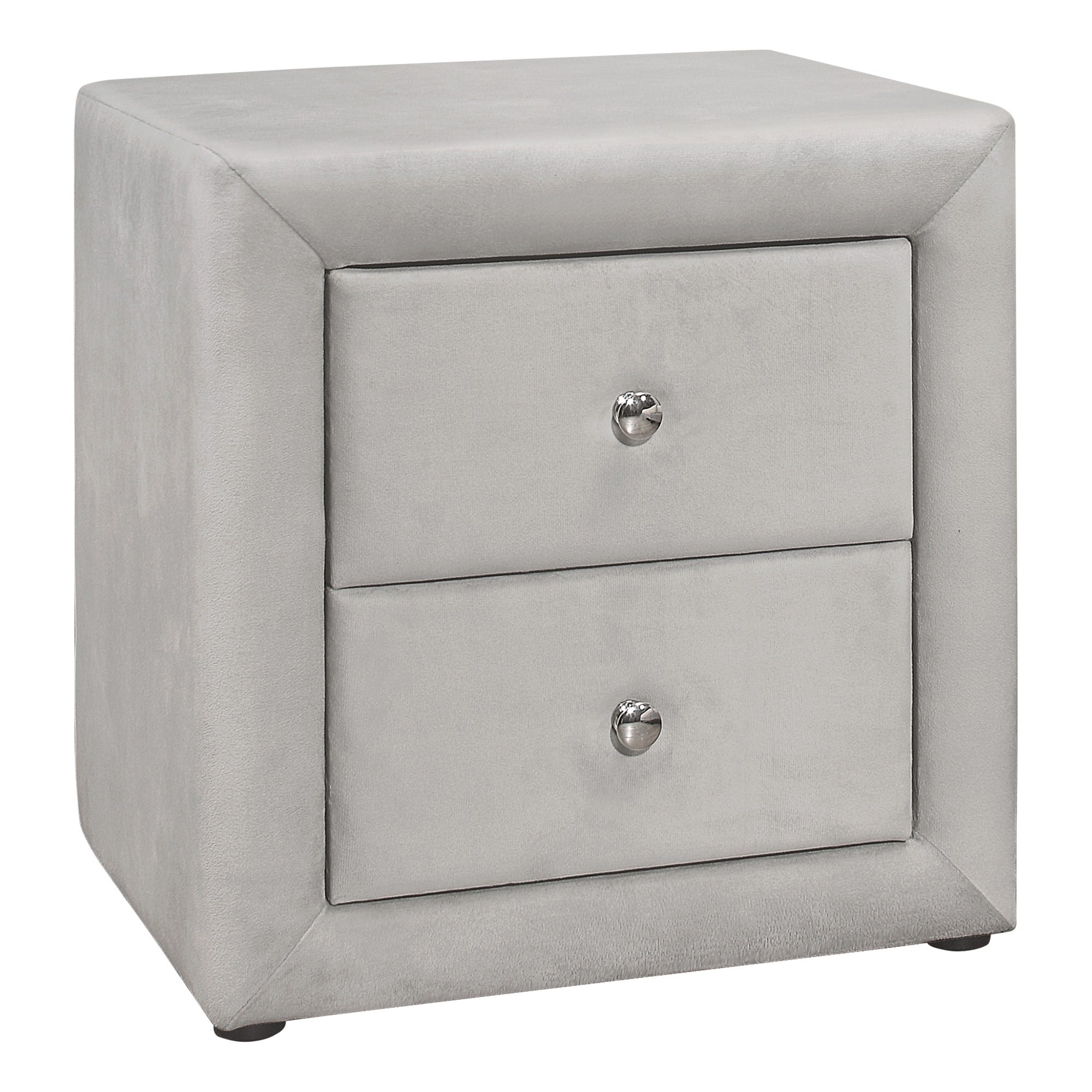 TABLE DE NUIT - 21"H / SIMILI CUIR MARRON