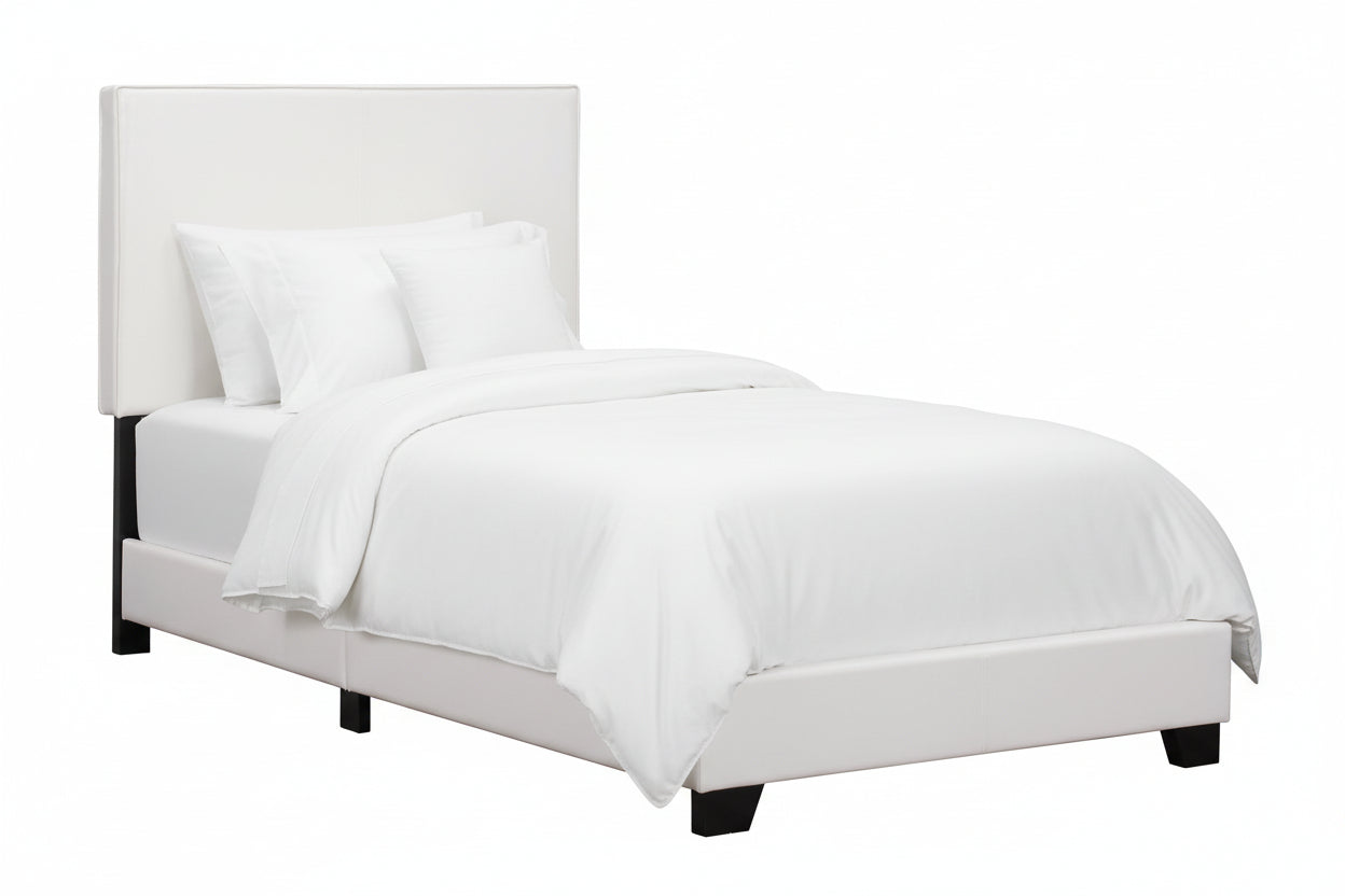 LIT - TAILLE SIMILI CUIR MARRON FONCÉ