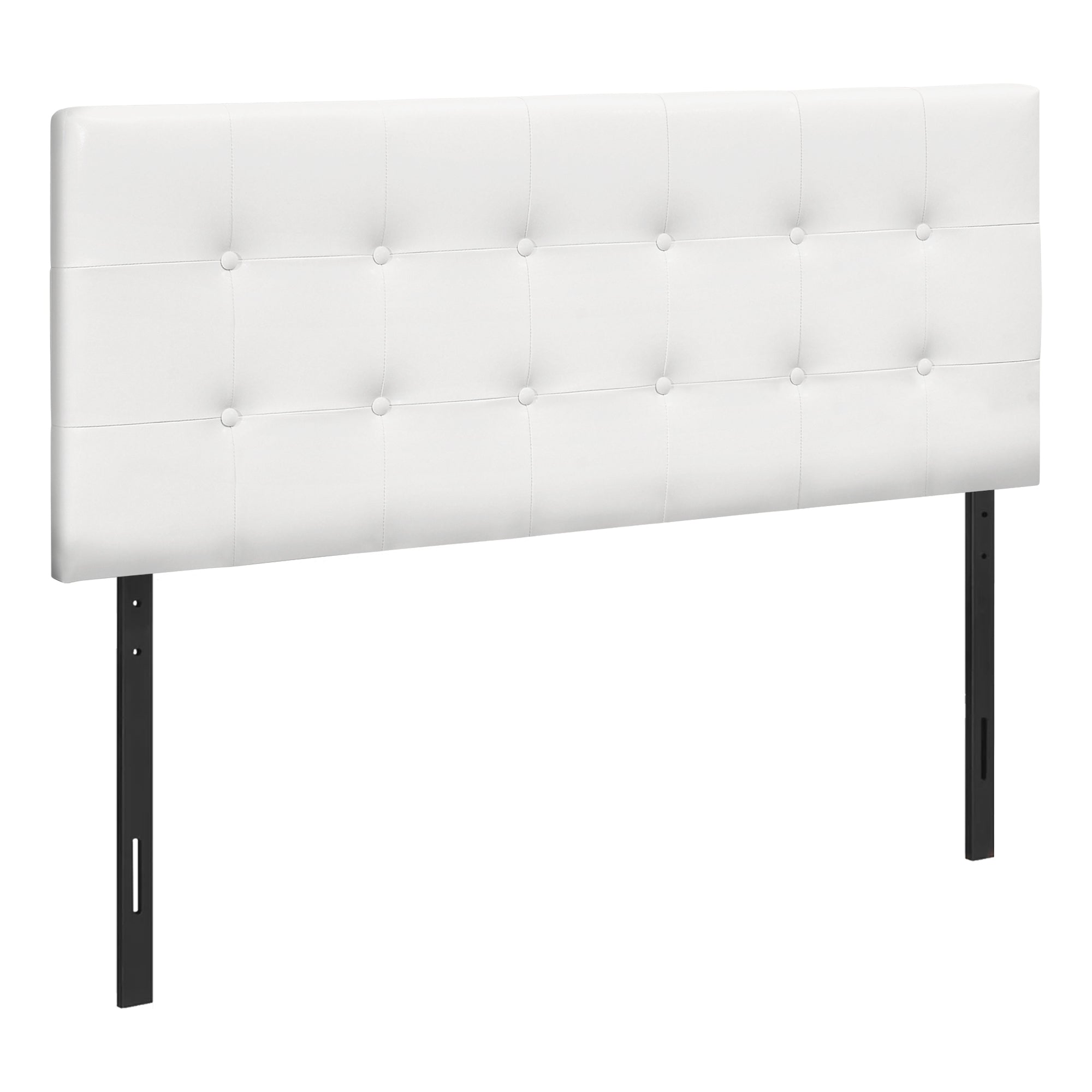 BED - FULL SIZE / BROWN LEATHER-LOOK HEADBOARD ONLY
