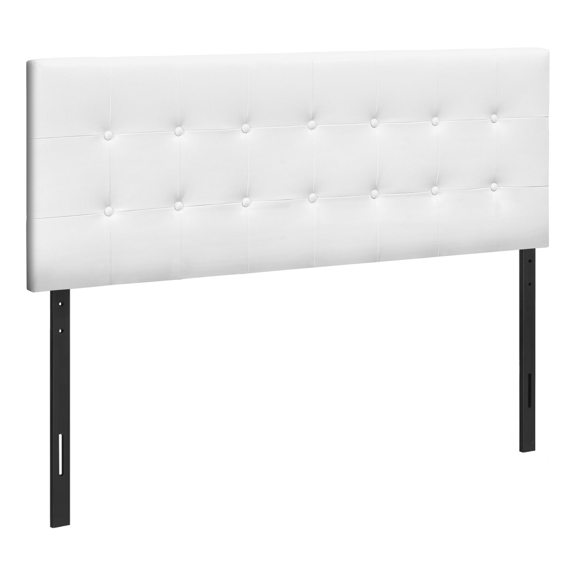 BED - QUEEN SIZE / BROWN LEATHER-LOOK HEADBOARD ONLY