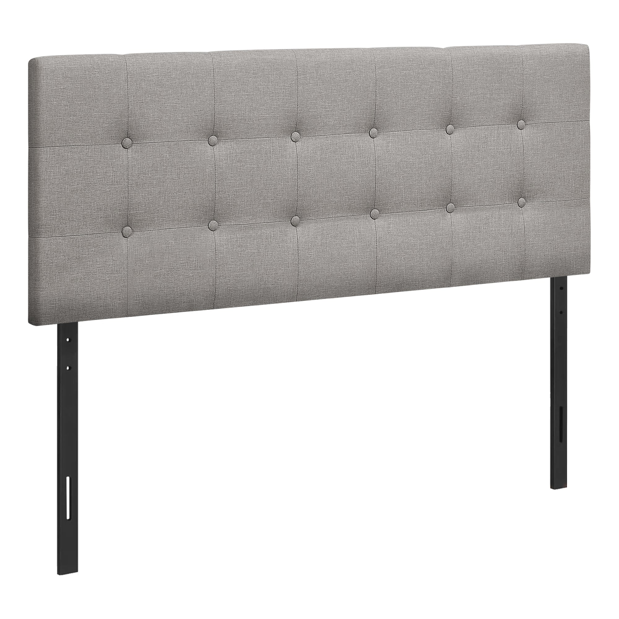 BED - FULL SIZE / BROWN LEATHER-LOOK HEADBOARD ONLY