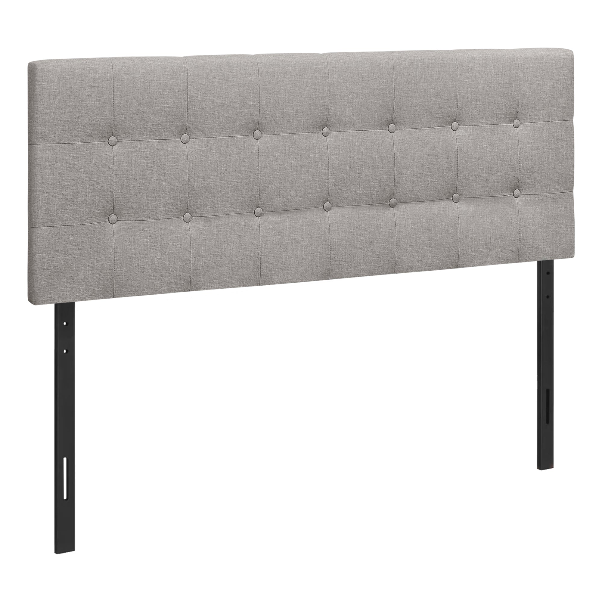 BED - QUEEN SIZE / BROWN LEATHER-LOOK HEADBOARD ONLY