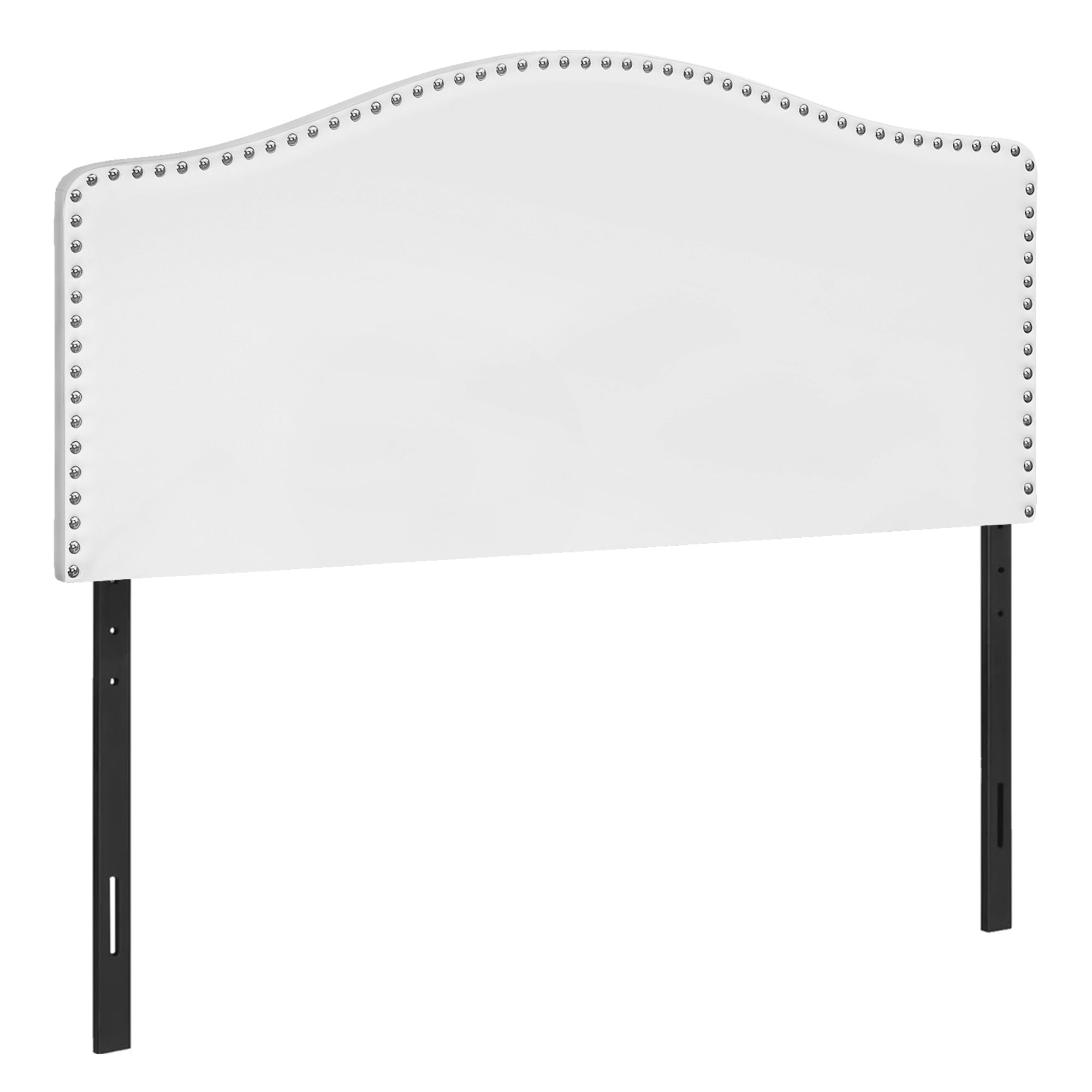 BED - FULL SIZE / BROWN LEATHER-LOOK HEADBOARD ONLY