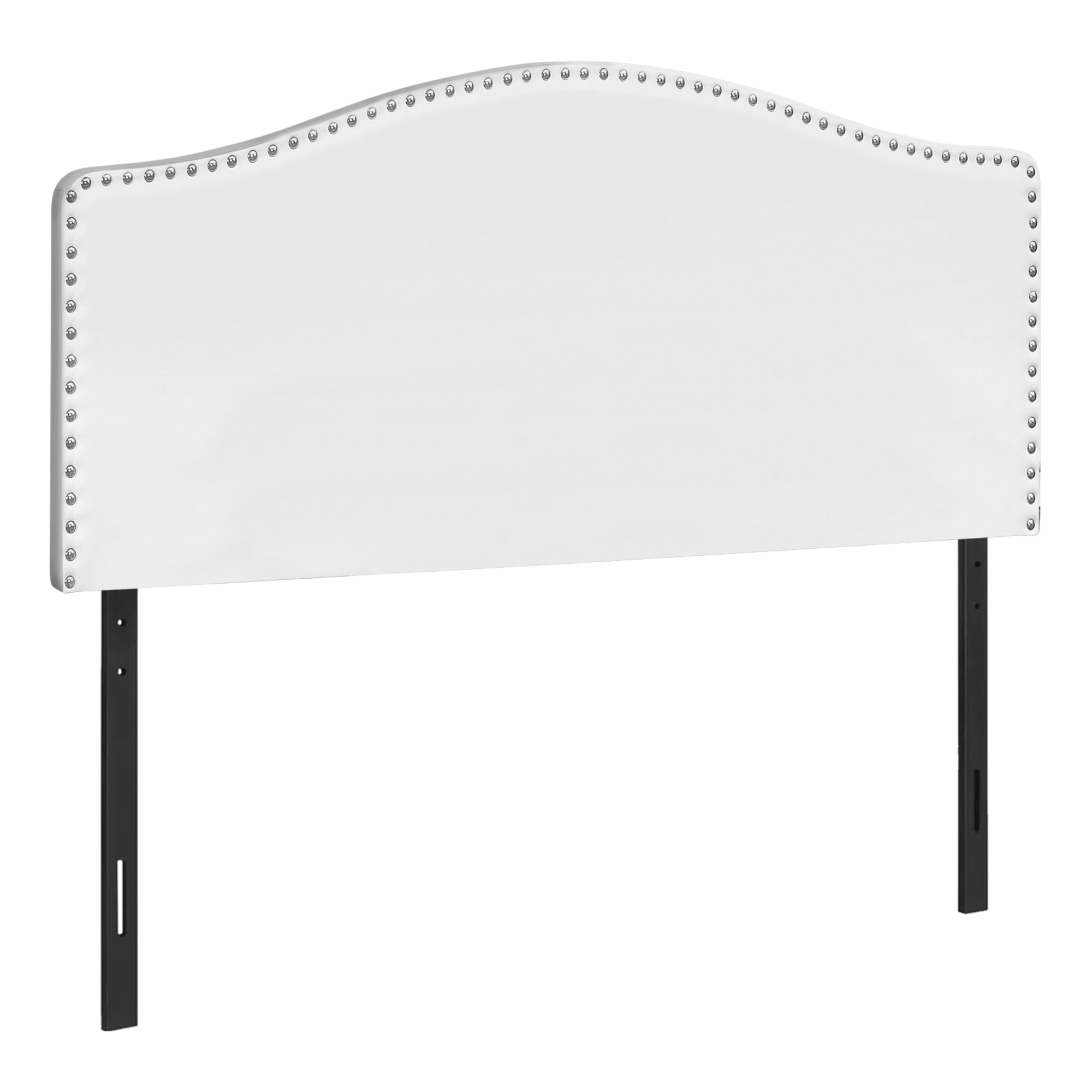 BED - QUEEN SIZE / BROWN LEATHER-LOOK HEADBOARD ONLY