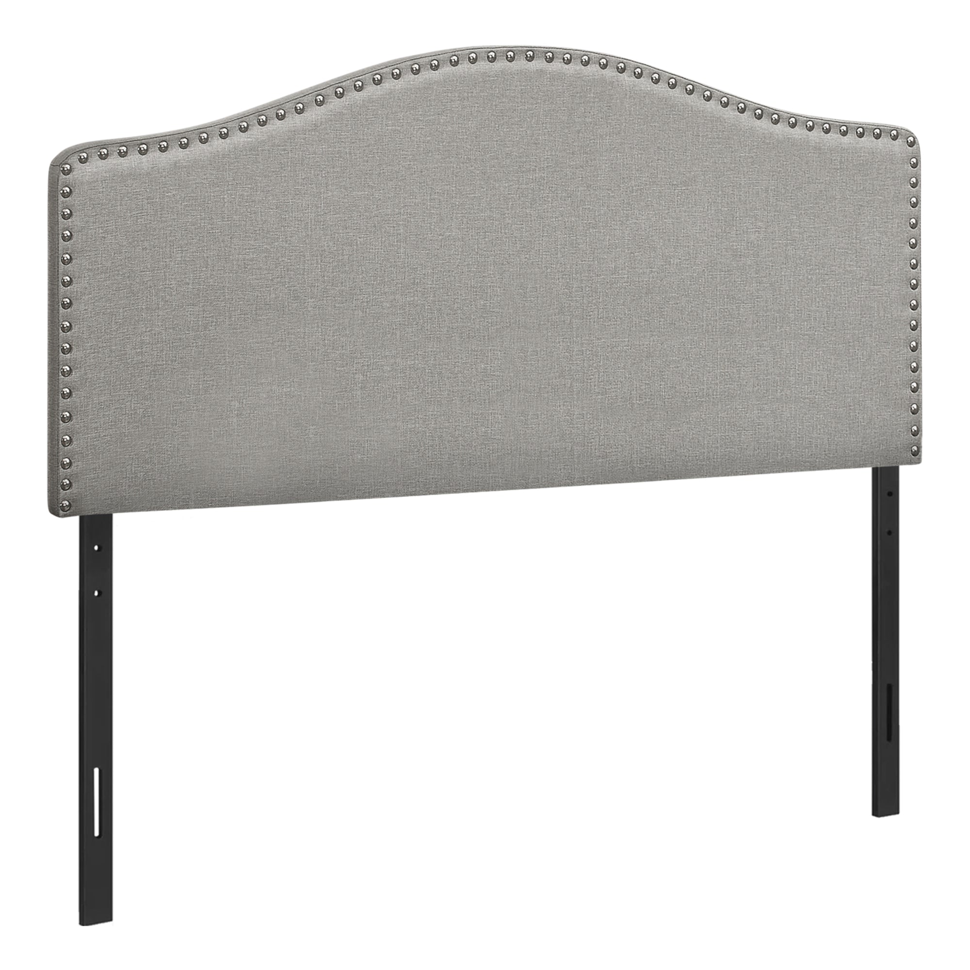 BED - FULL SIZE / BROWN LEATHER-LOOK HEADBOARD ONLY