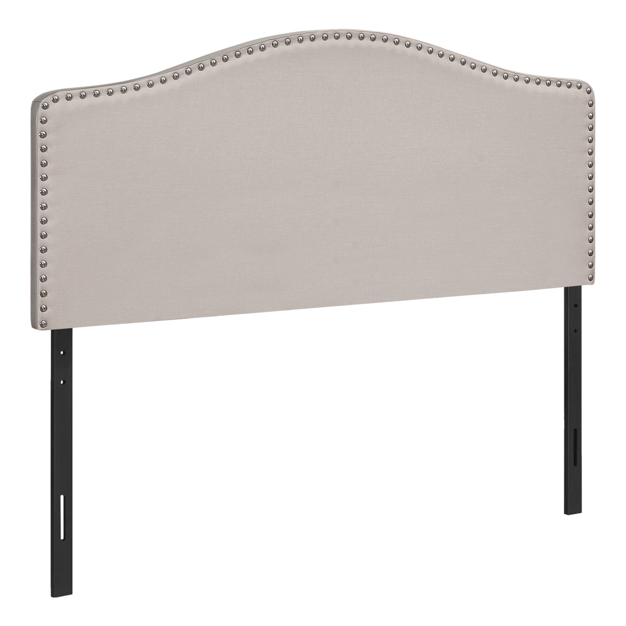 BED - FULL SIZE / BROWN LEATHER-LOOK HEADBOARD ONLY
