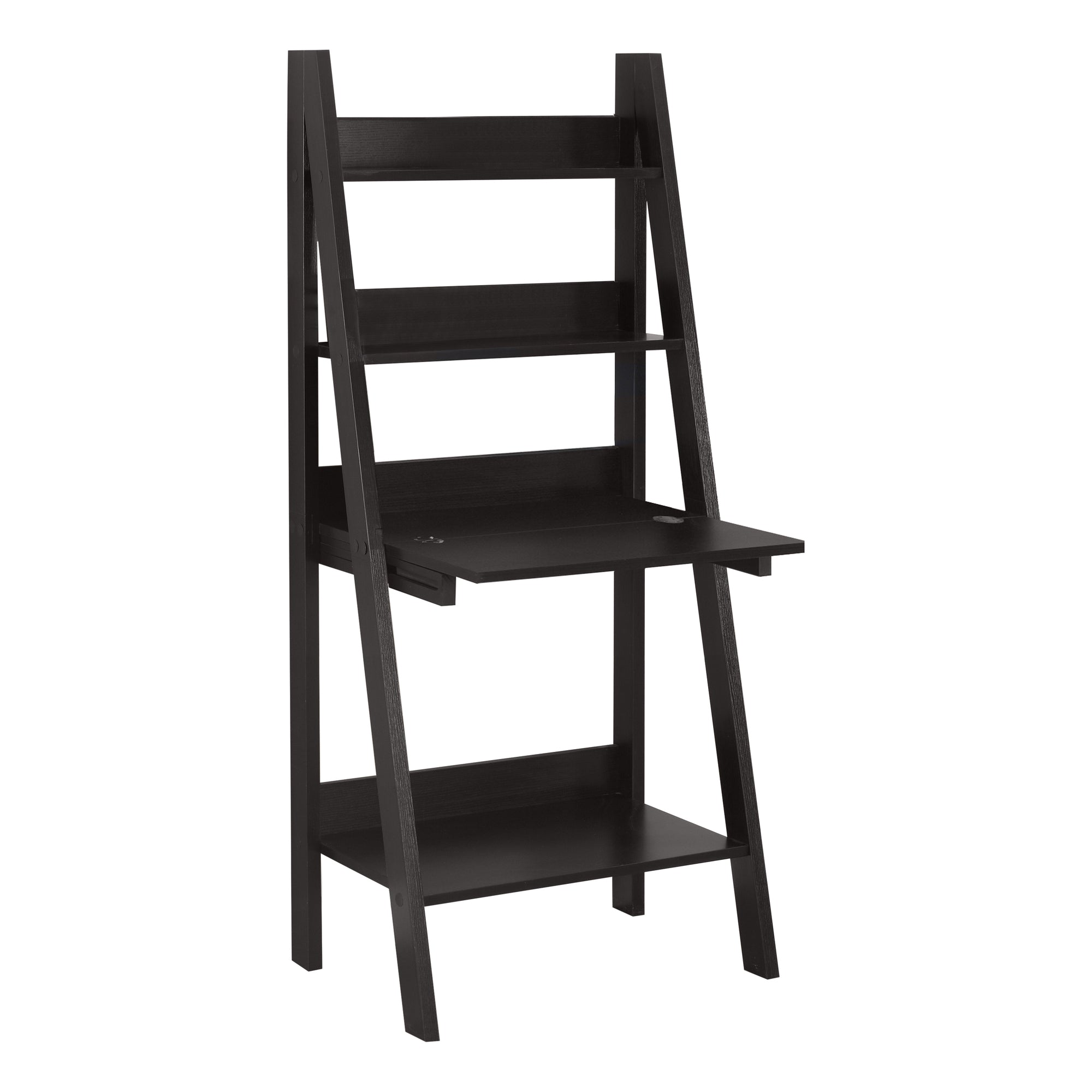 BUREAU D'ORDINATEUR - 61"H / STYLE ÉCHELLE BLANC