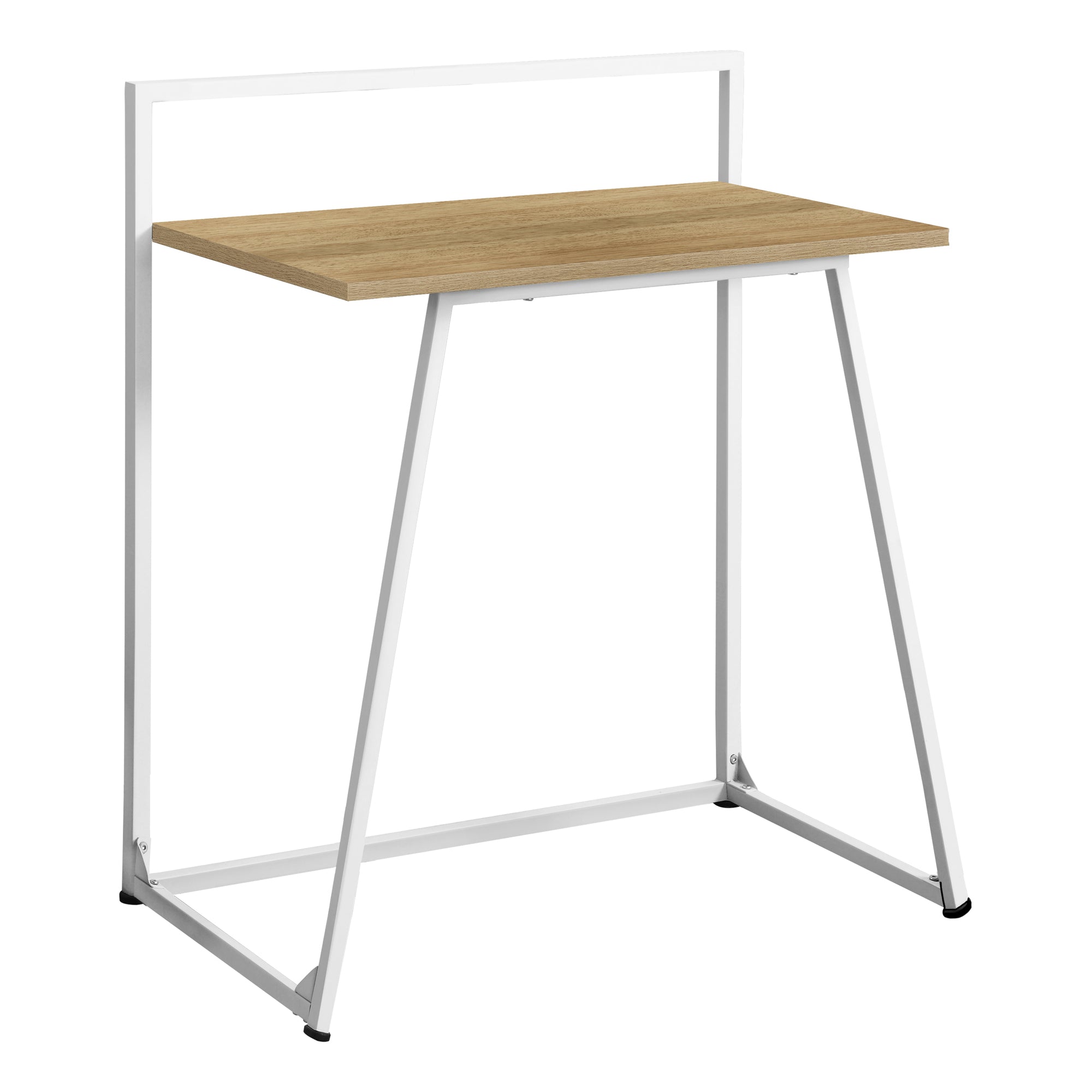 BUREAU D'ORDINATEUR - 30"L / BLANC JUVÉNILE / MÉTAL BLANC