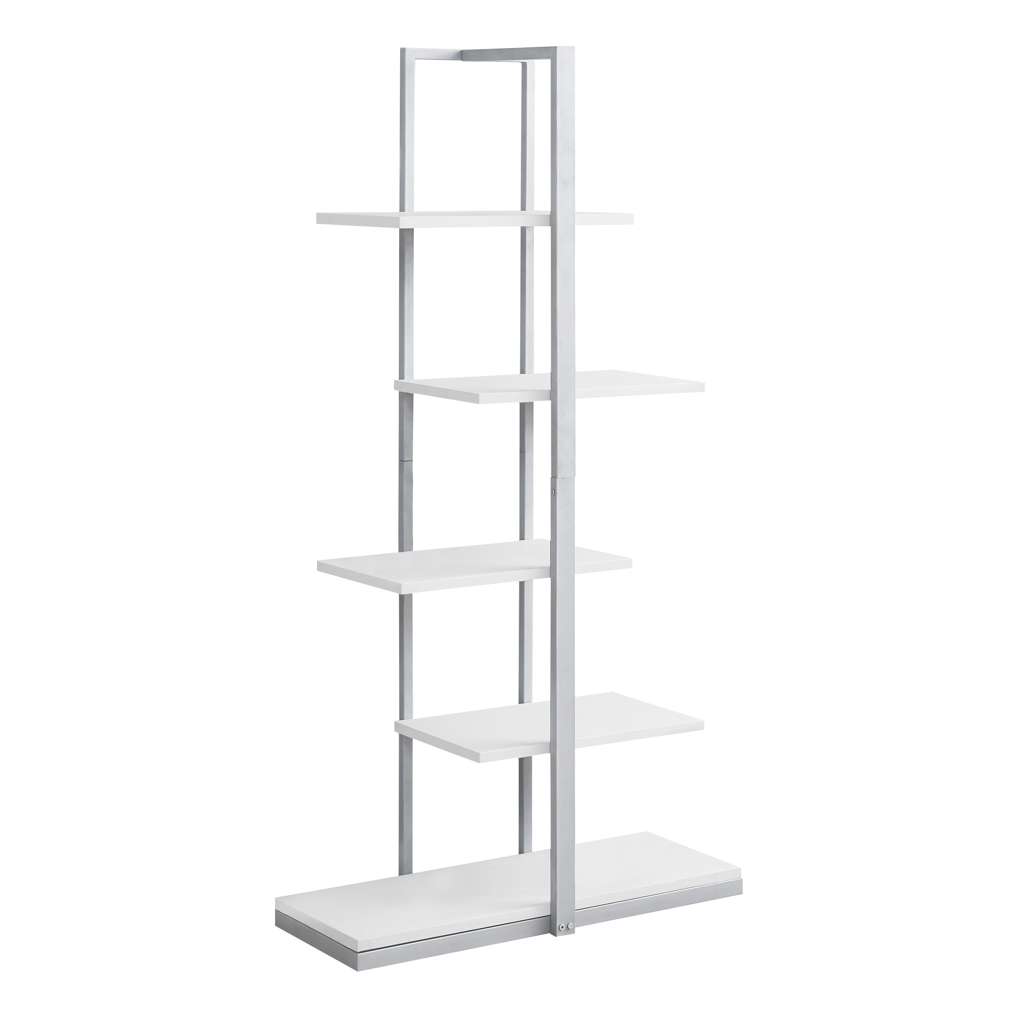 BOOKCASE - 60"H / BLACK / BLACK METAL
