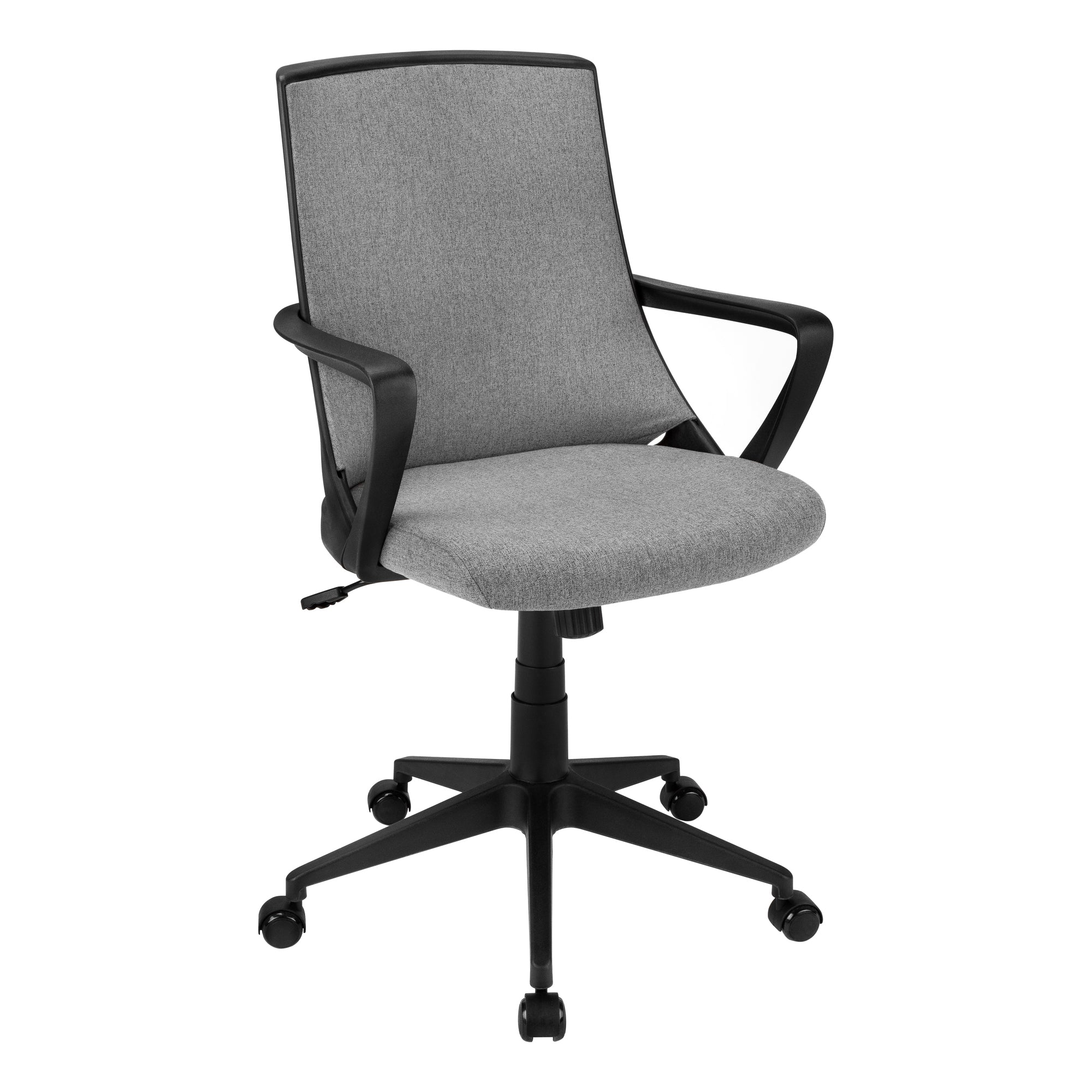 CHAISE DE BUREAU - BLANC / MAILLE GRISE / MULTI-POSITIONS