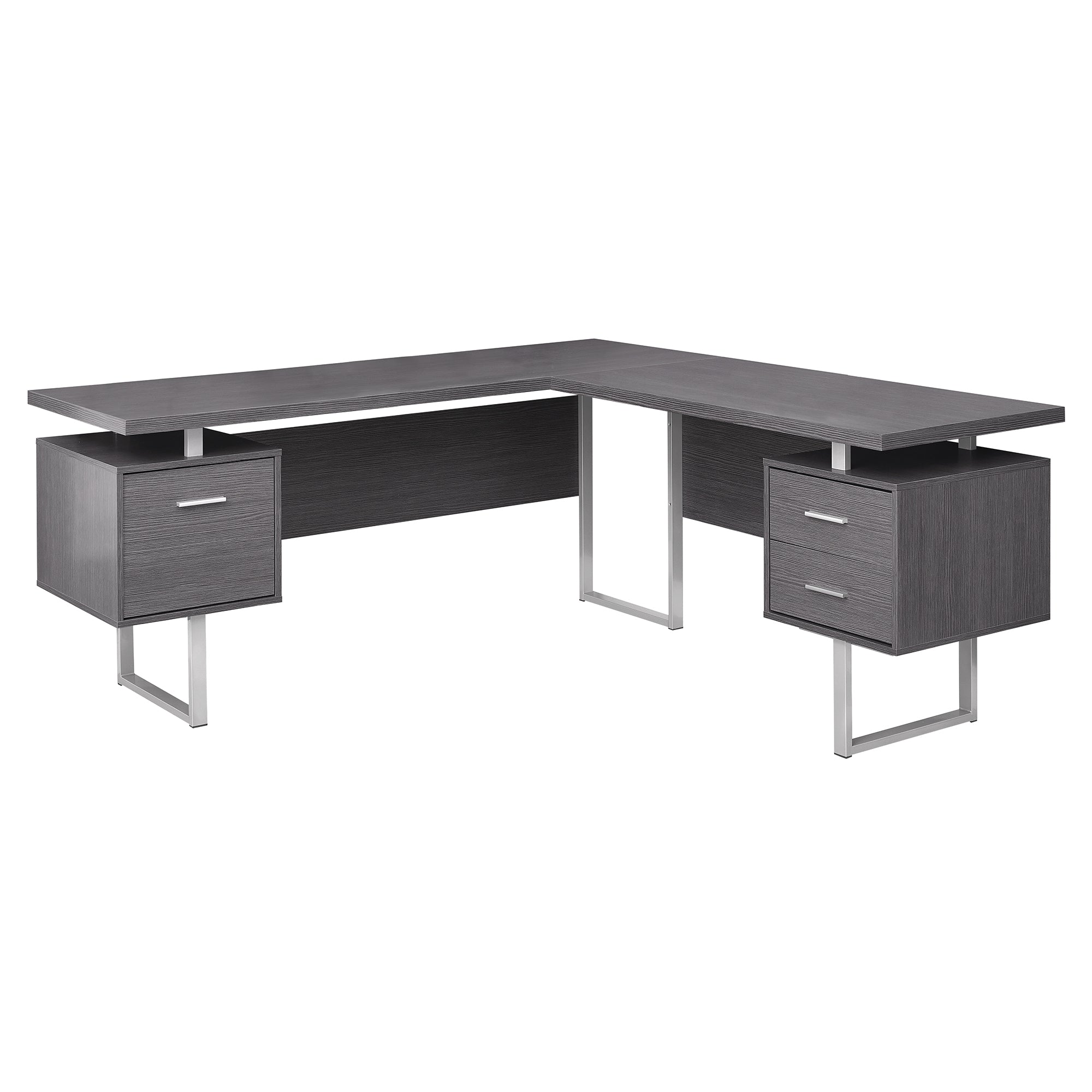 COMPUTER DESK - 70"L / DARK TAUPE LEFT OR RIGHT FACING