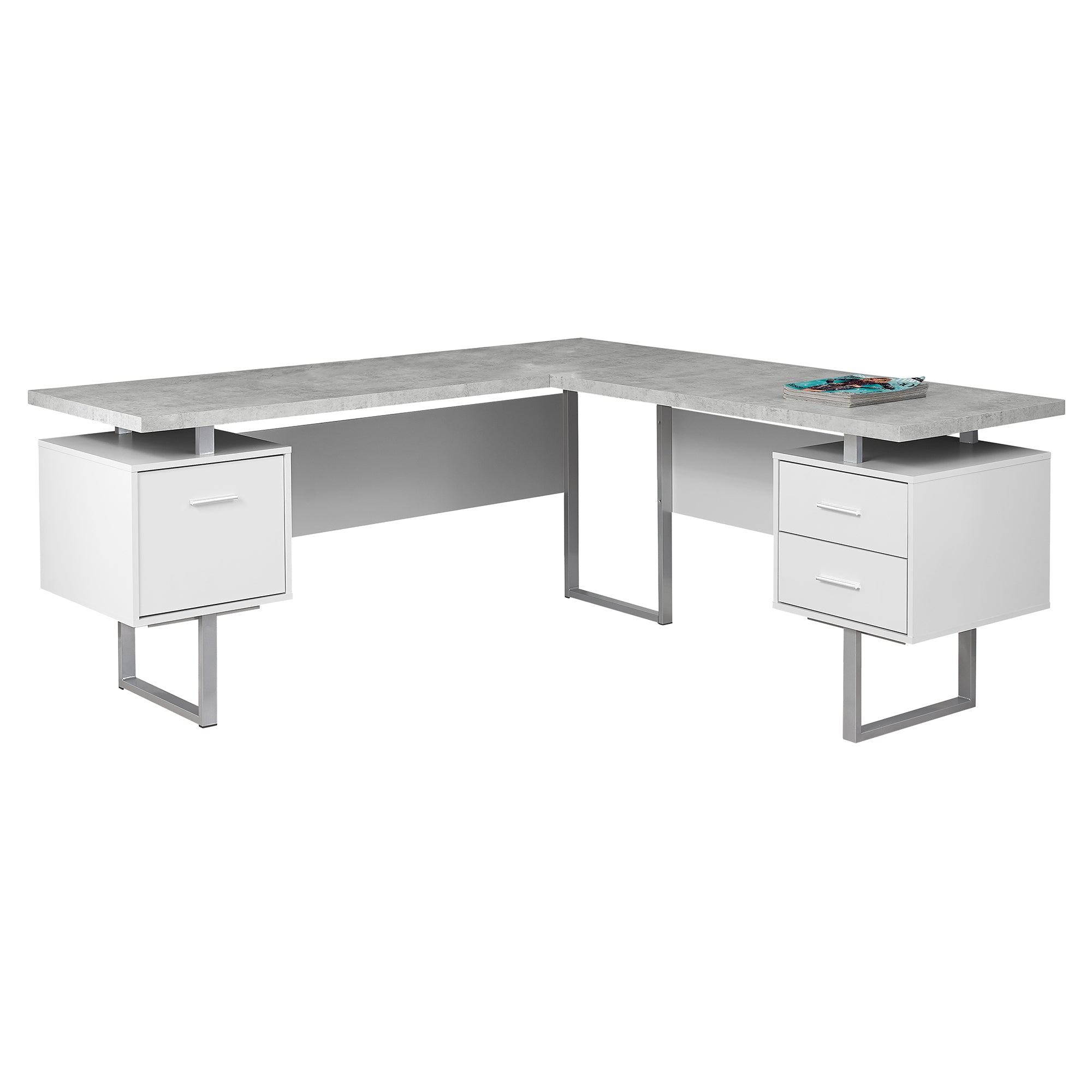 COMPUTER DESK - 70"L / DARK TAUPE LEFT OR RIGHT FACING