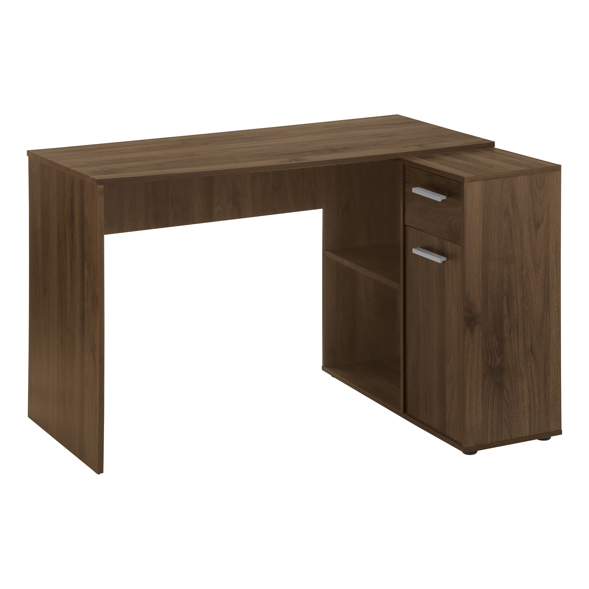 COMPUTER DESK - 46"L / INDUSTRIAL GREY / STORAGE CABINET