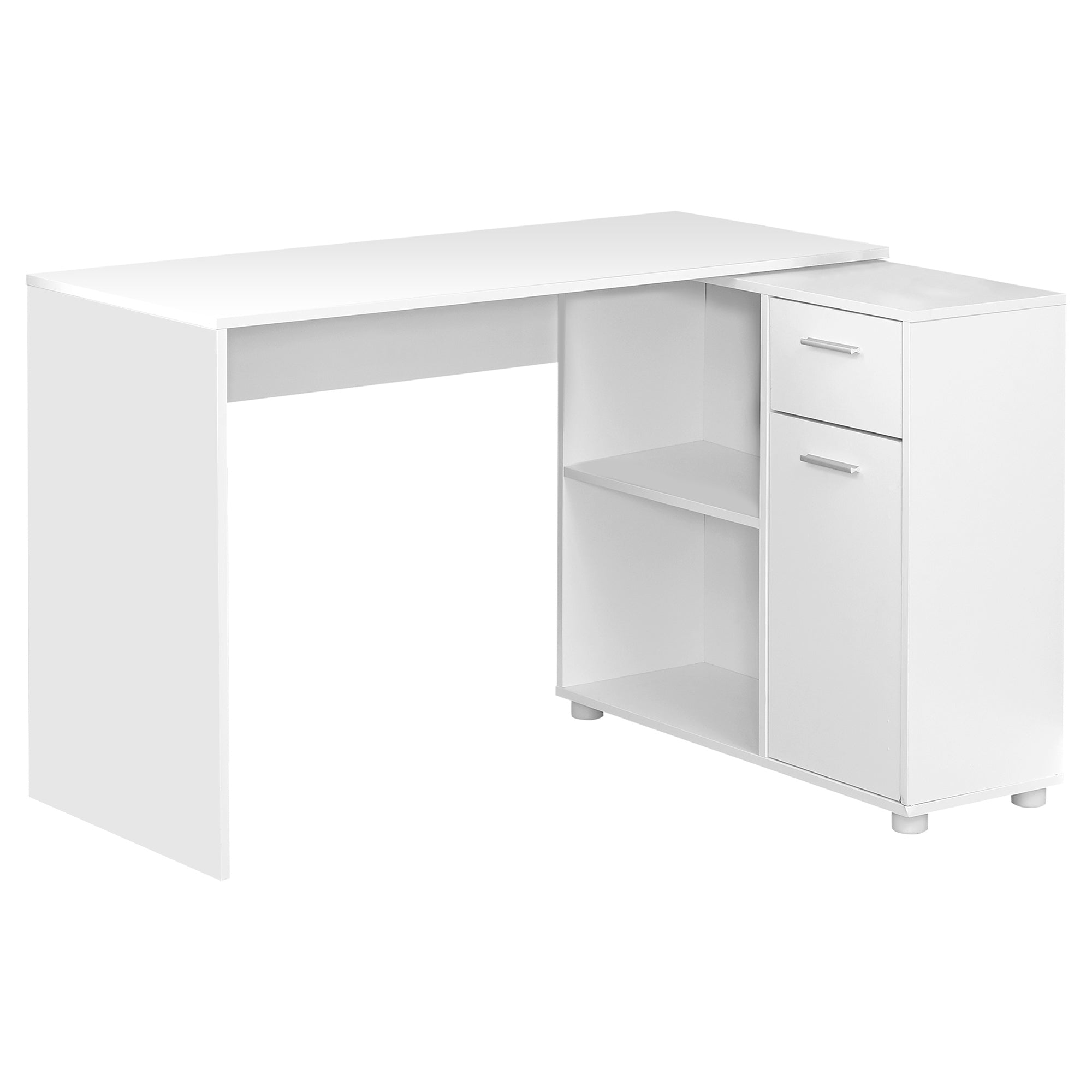 COMPUTER DESK - 46"L / INDUSTRIAL GREY / STORAGE CABINET
