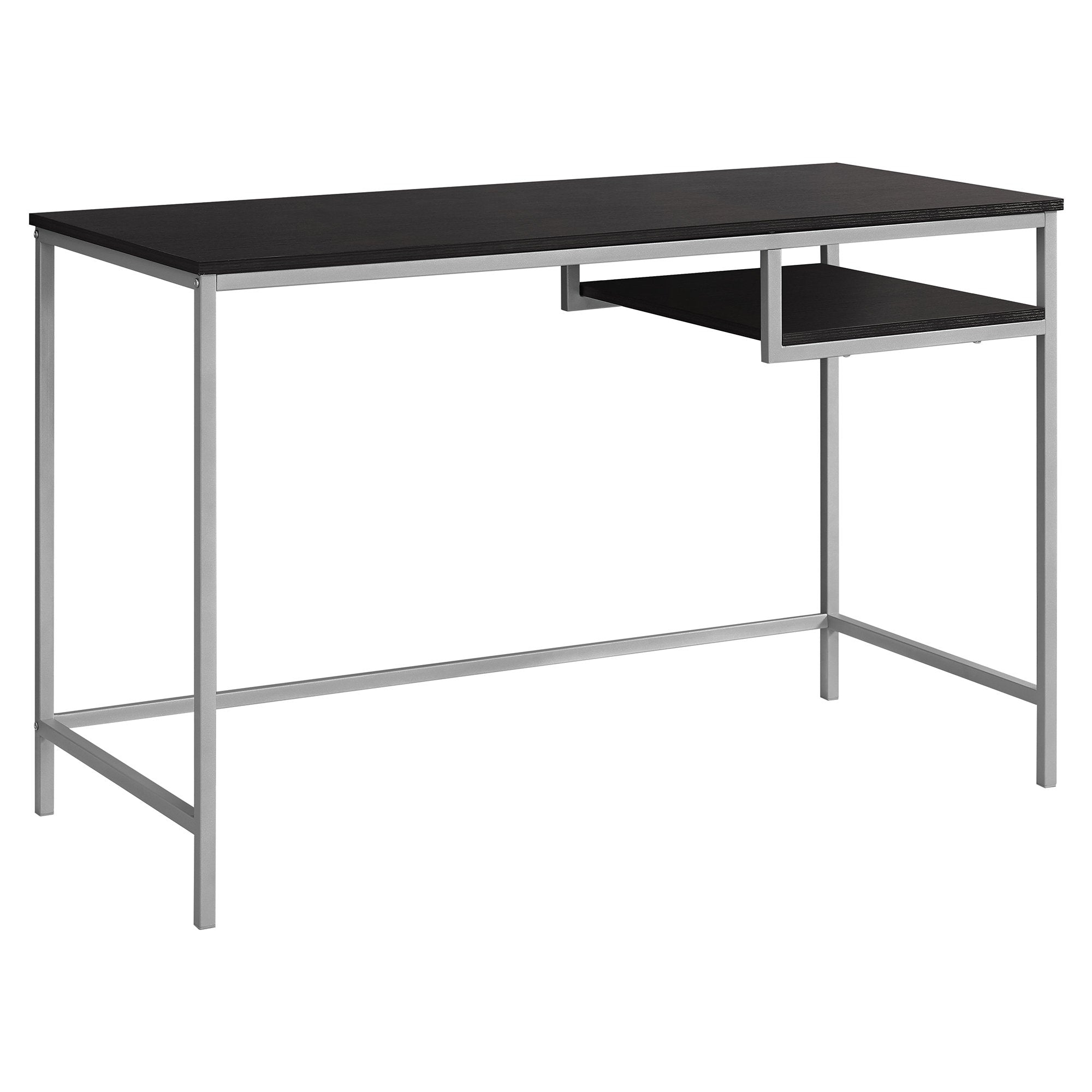 COMPUTER DESK - 48"L / WHITE / SILVER METAL