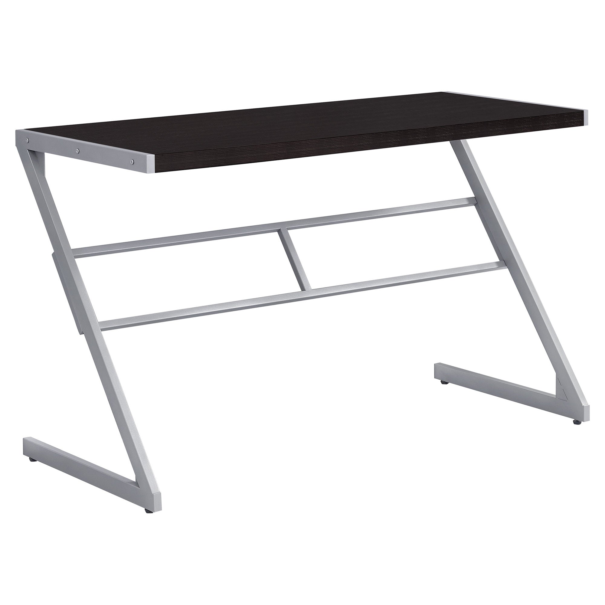 COMPUTER DESK - 48"L / WHITE / SILVER METAL