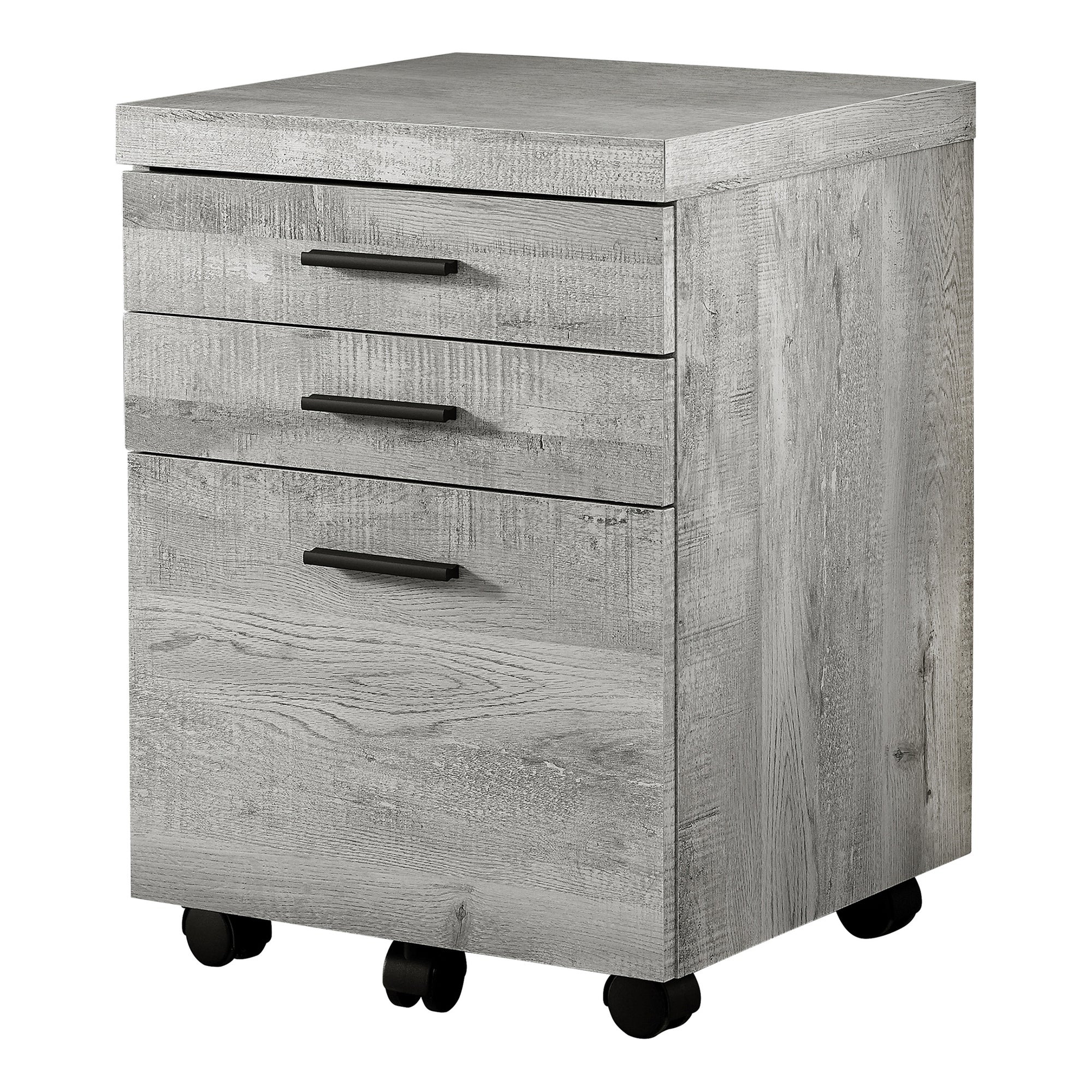 FILING CABINET - 3 DRAWER / WHITE ON CASTORS