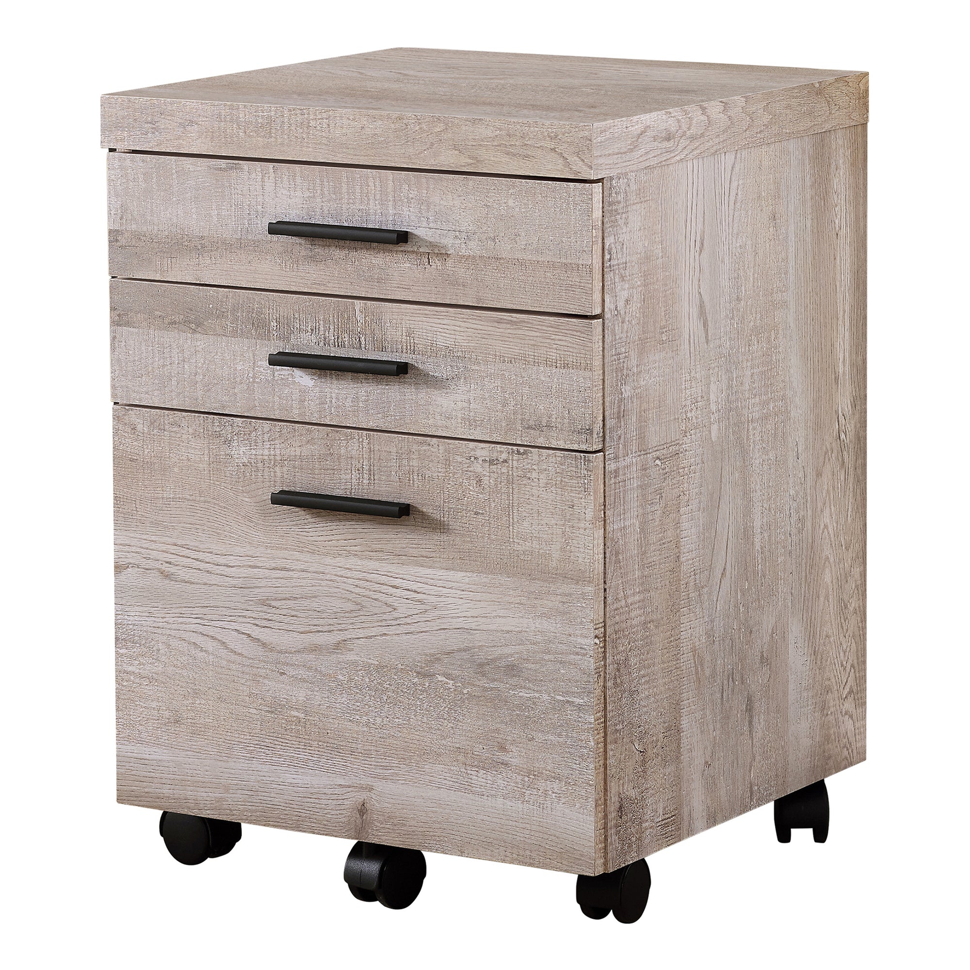 FILING CABINET - 3 DRAWER / WHITE ON CASTORS