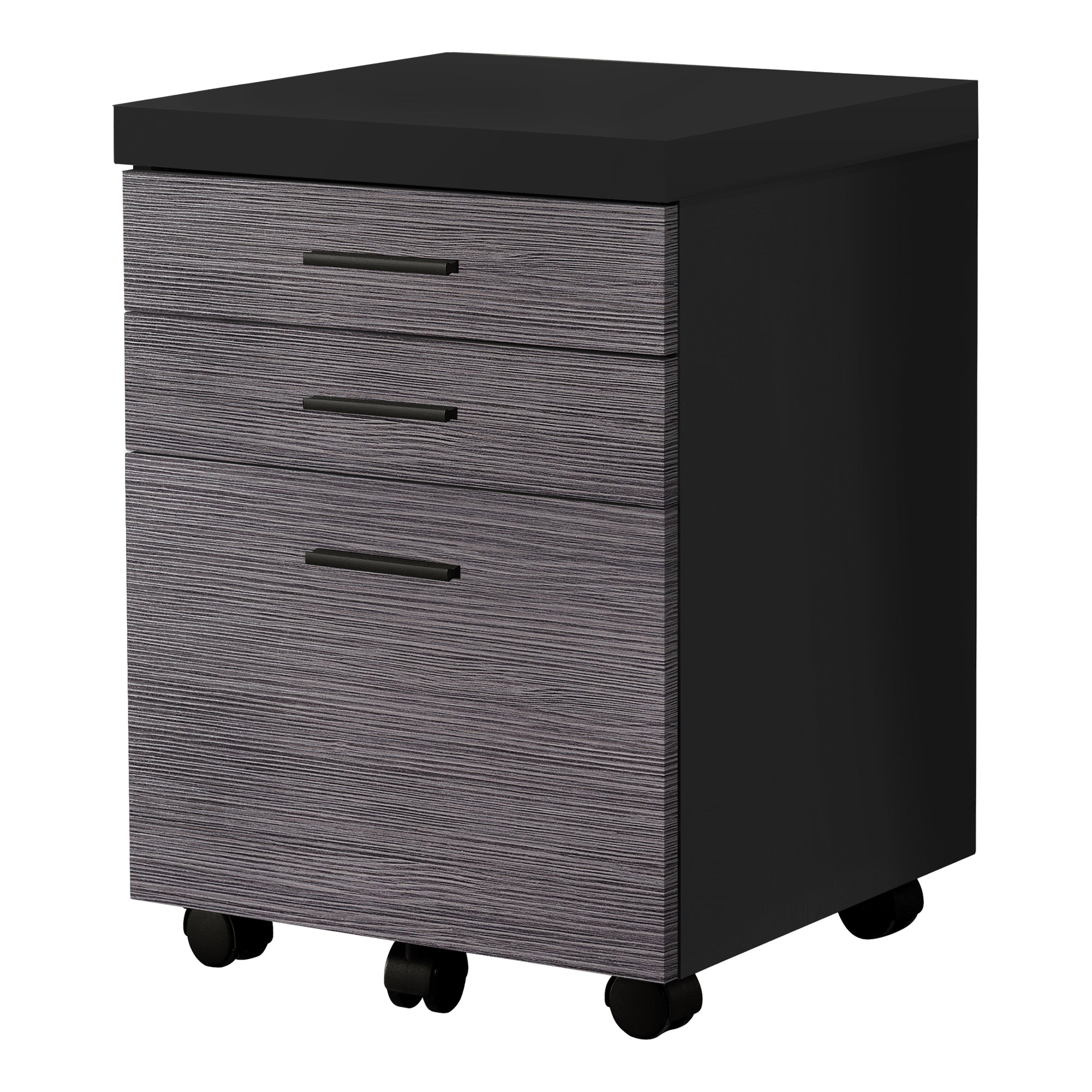 FILING CABINET - 3 DRAWER / WHITE ON CASTORS
