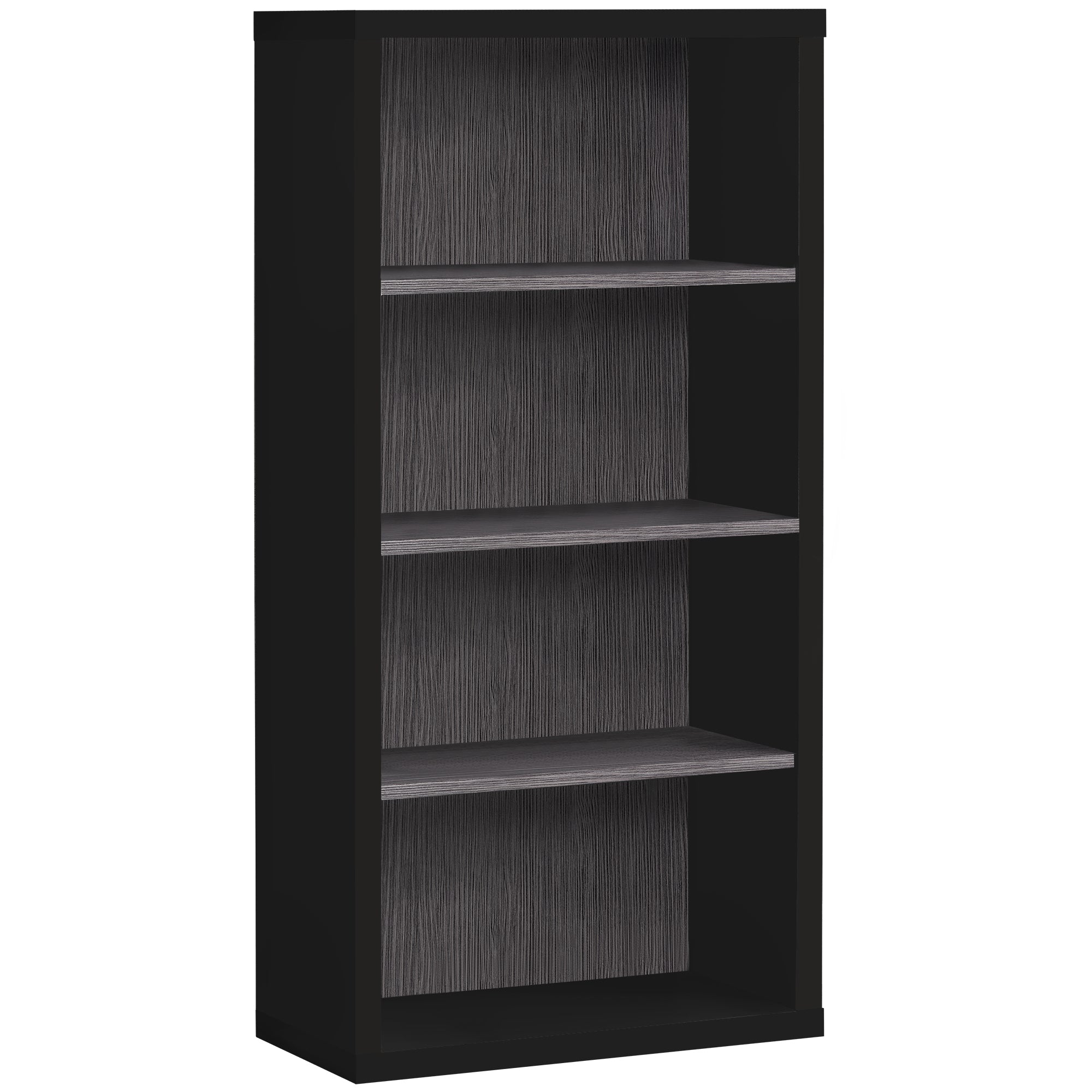 BOOKCASE - 48"H / ESPRESSO WITH ADJUSTABLE SHELVES